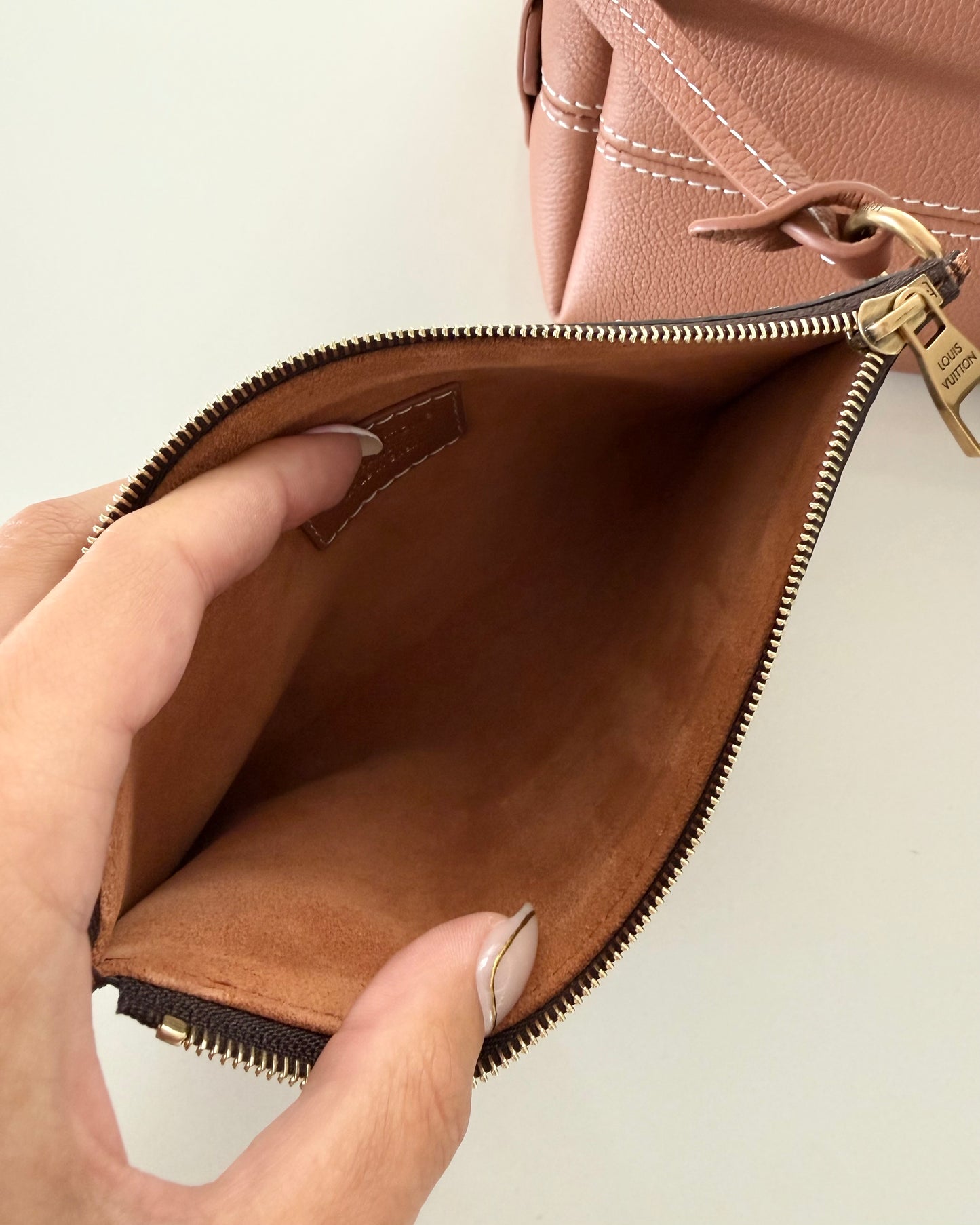 Louis Vuitton Cognac Leather Low Key Messenger Bag