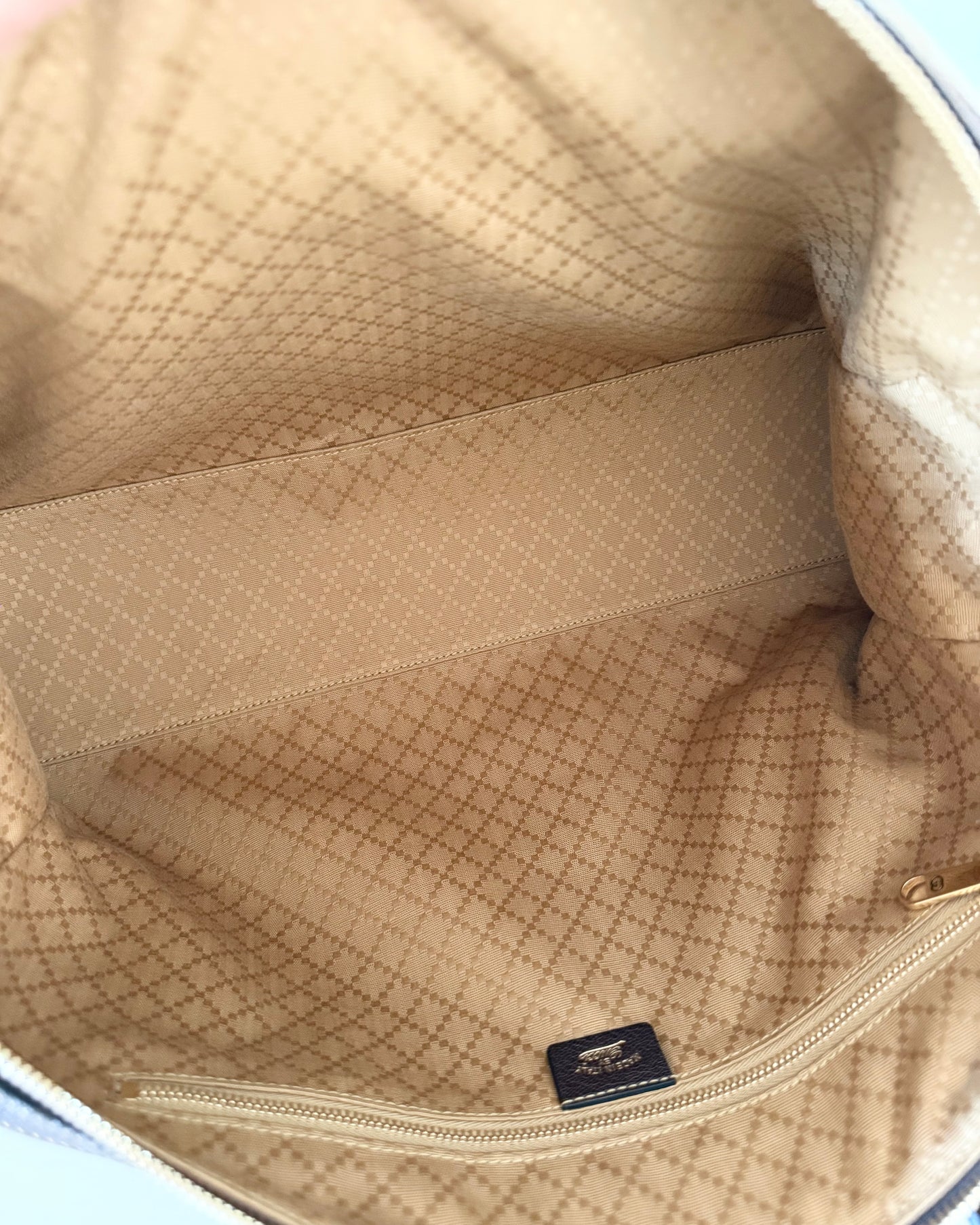 Gucci Canvas Web Boressto Large Boston Bag