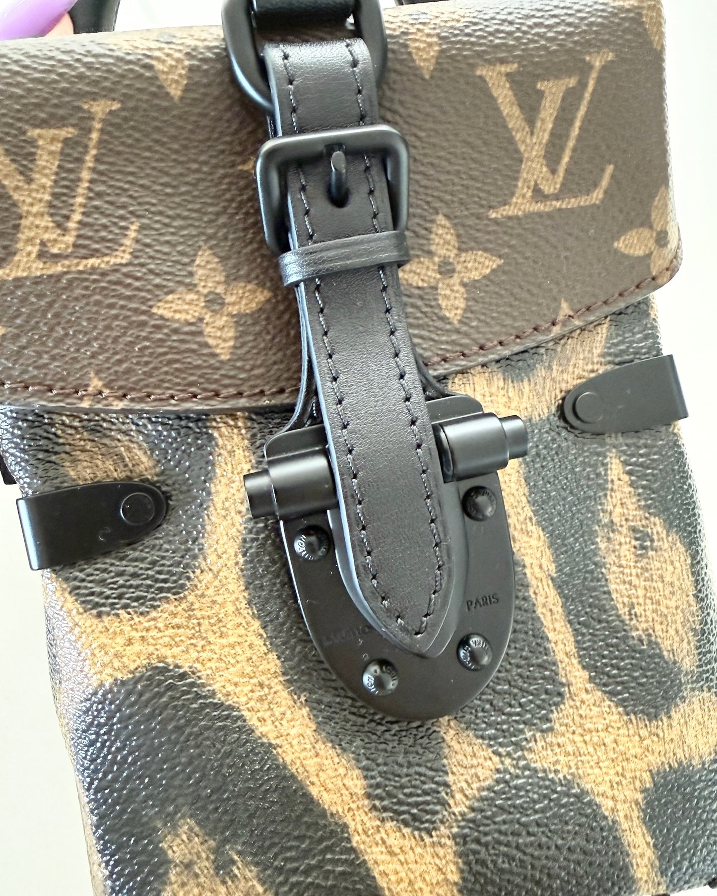 Louis Vuitton Monogram and Leopard Camera Box from 2016