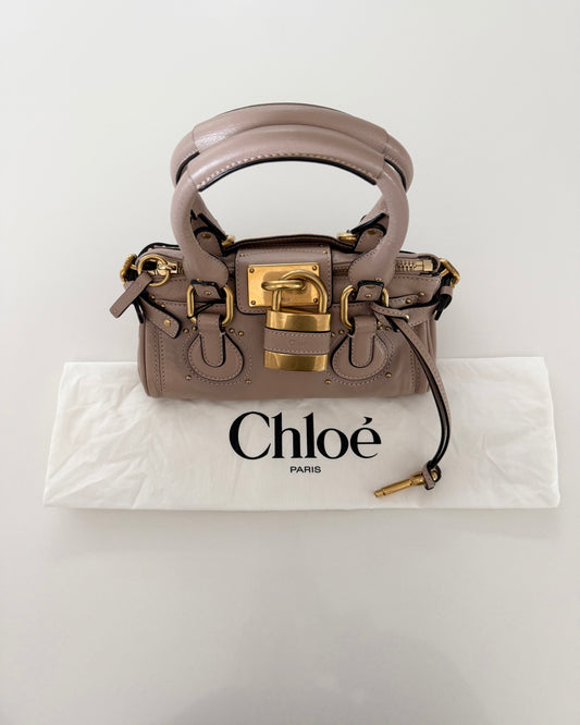Chloe Pink Leather Small Paddington Bag from 2026