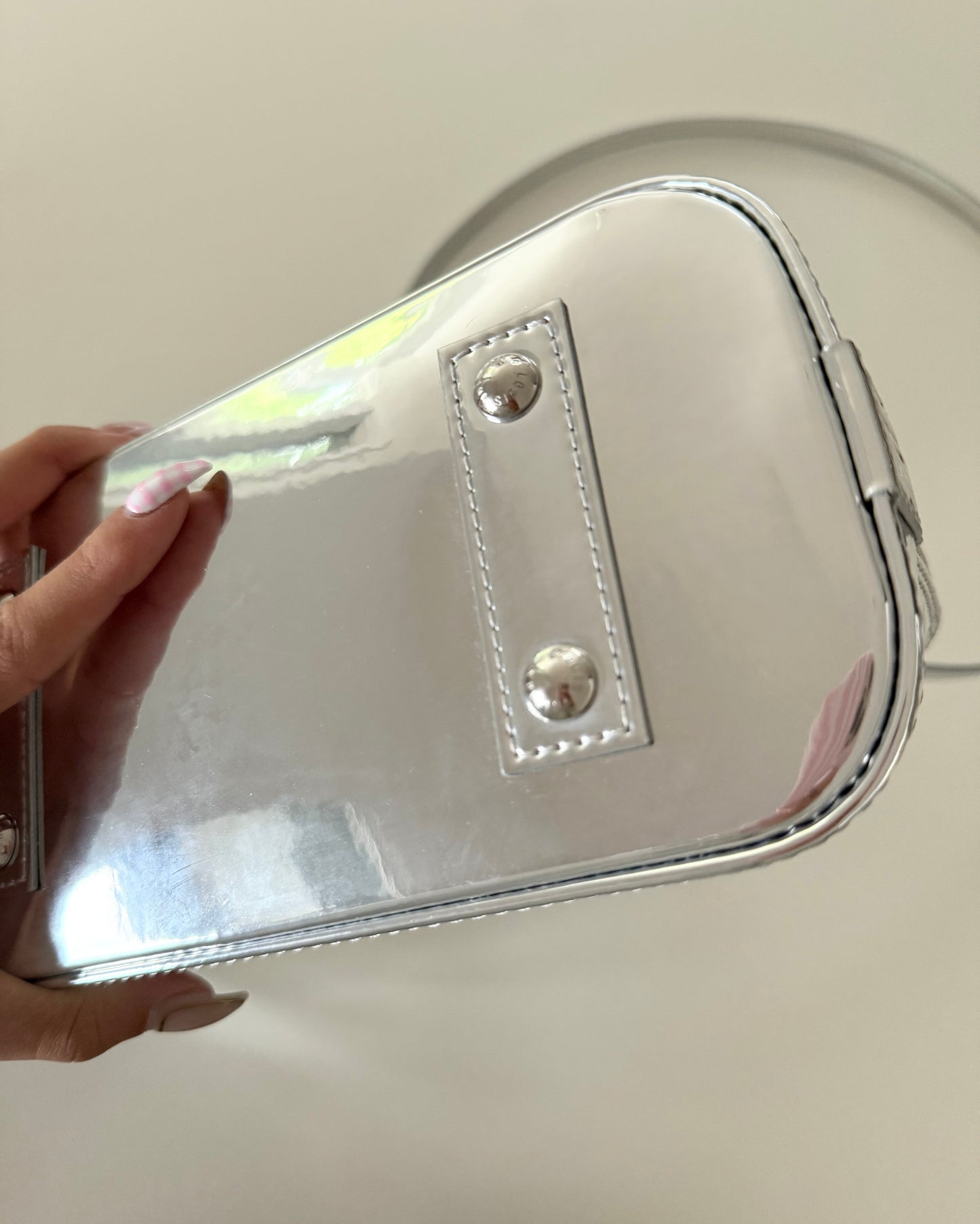 Louis Vuitton Silver Mirror Canvas Alma BB from 2025