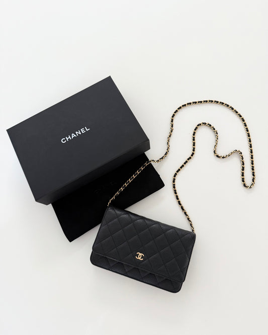 Chanel Black Caviar Wallet on Chain