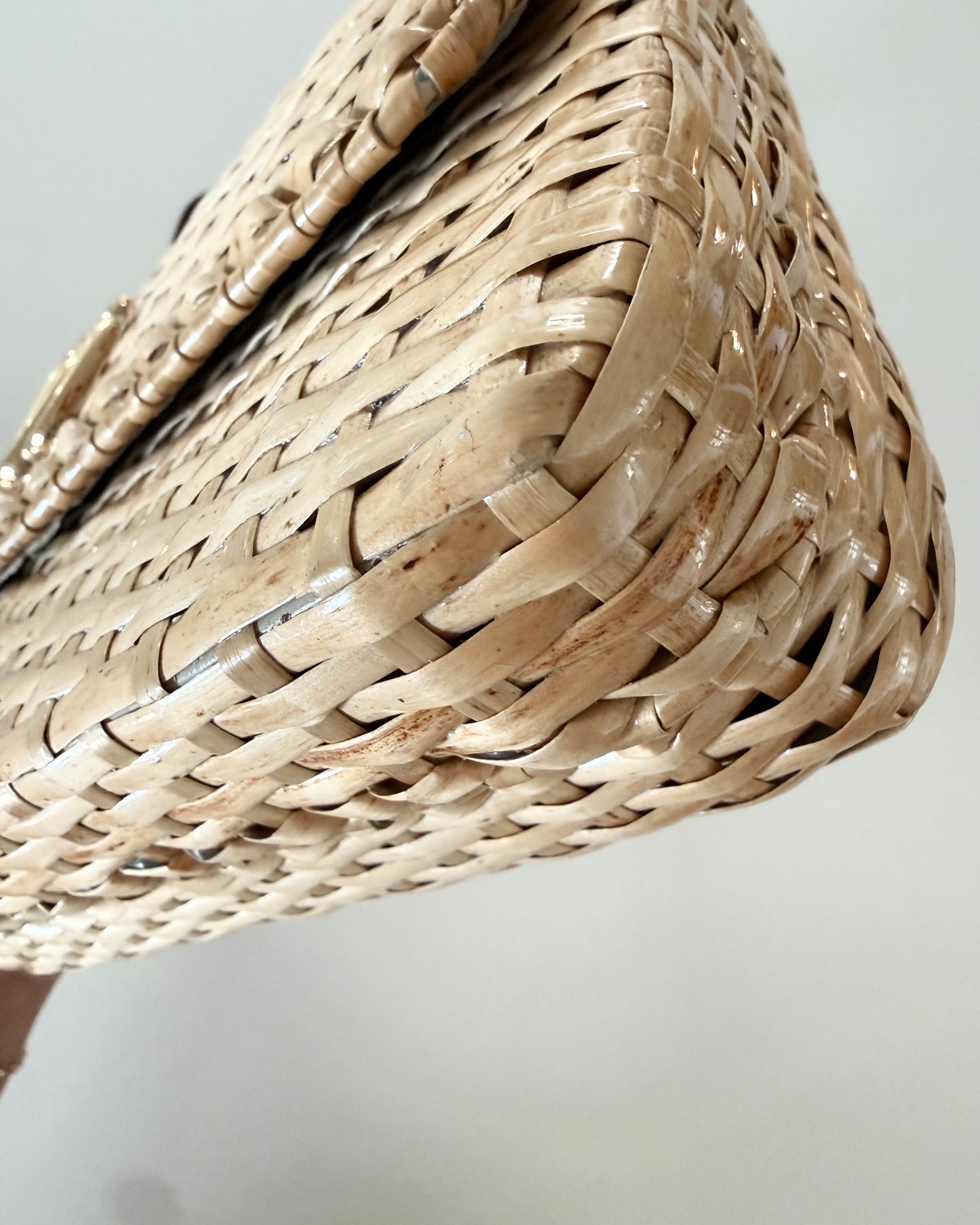 Gucci Limited Edition Wicker Basket Marmont Bag