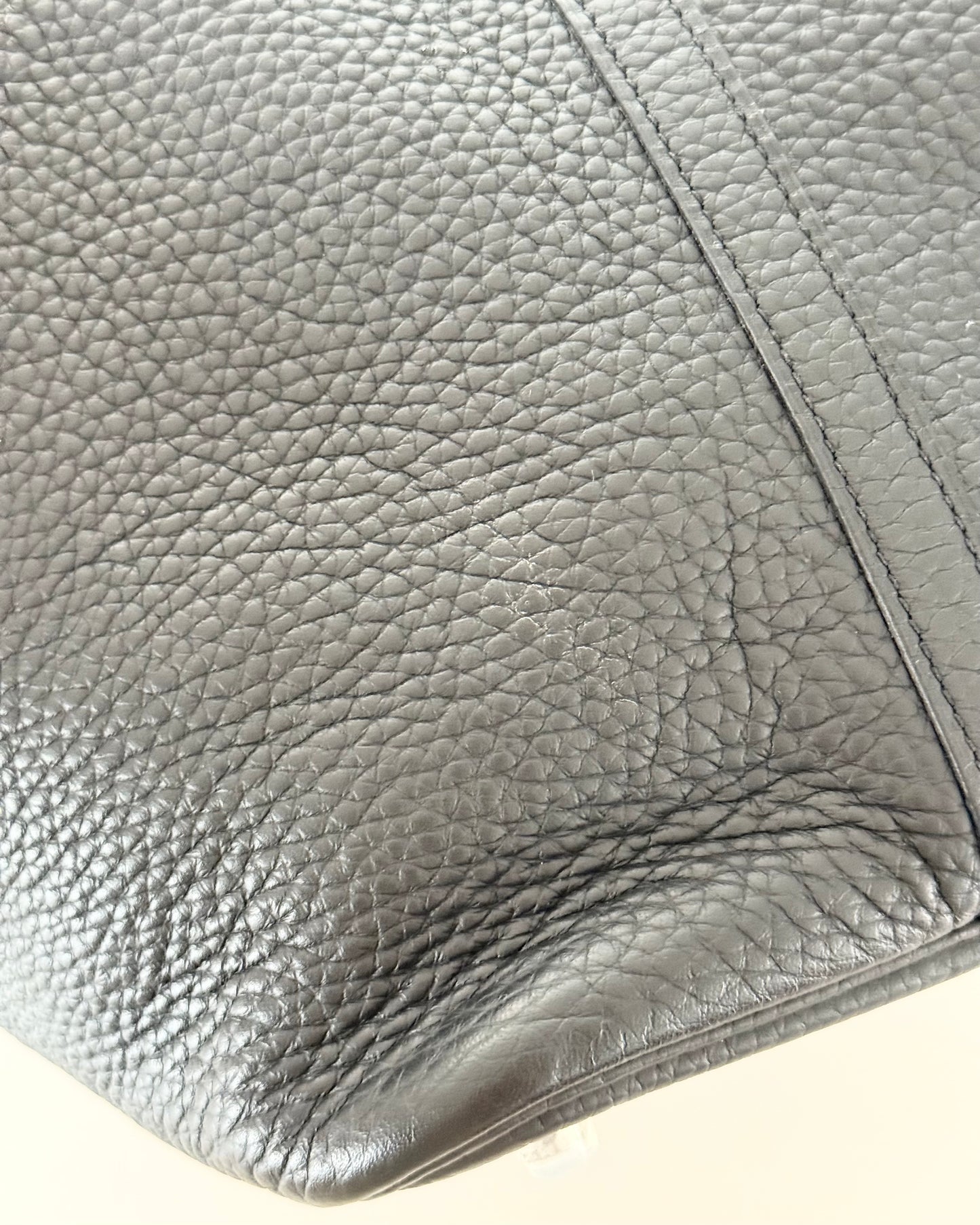 Hermes Black Clemence Picotin 22 with Palladium Hardware from 2020 (Y)