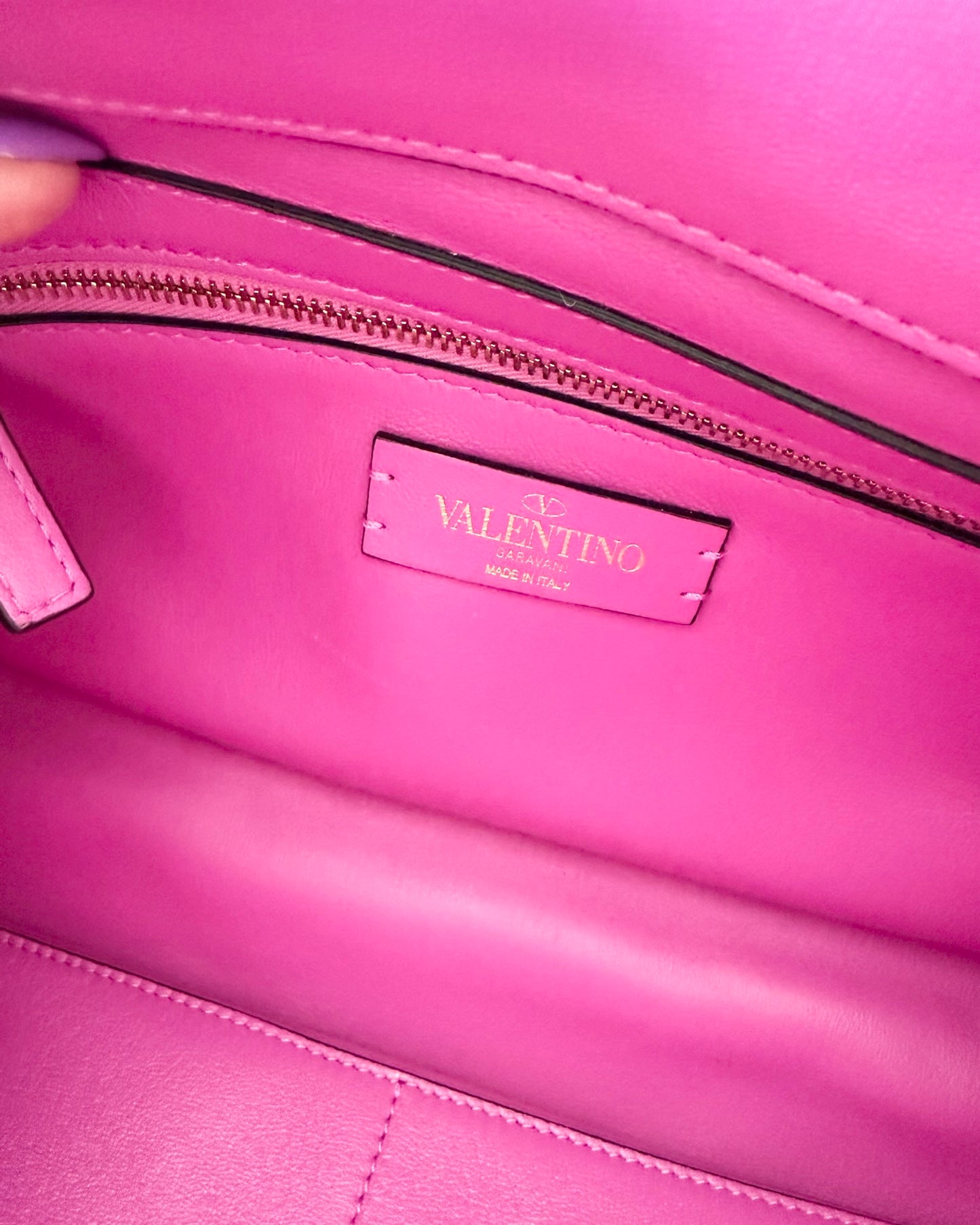 Valentino Pink/Purple Large Roman Rockstud