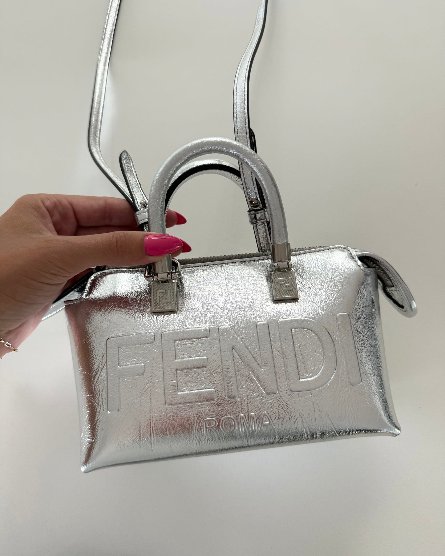 Fendi Silver By The Way Mini Bag