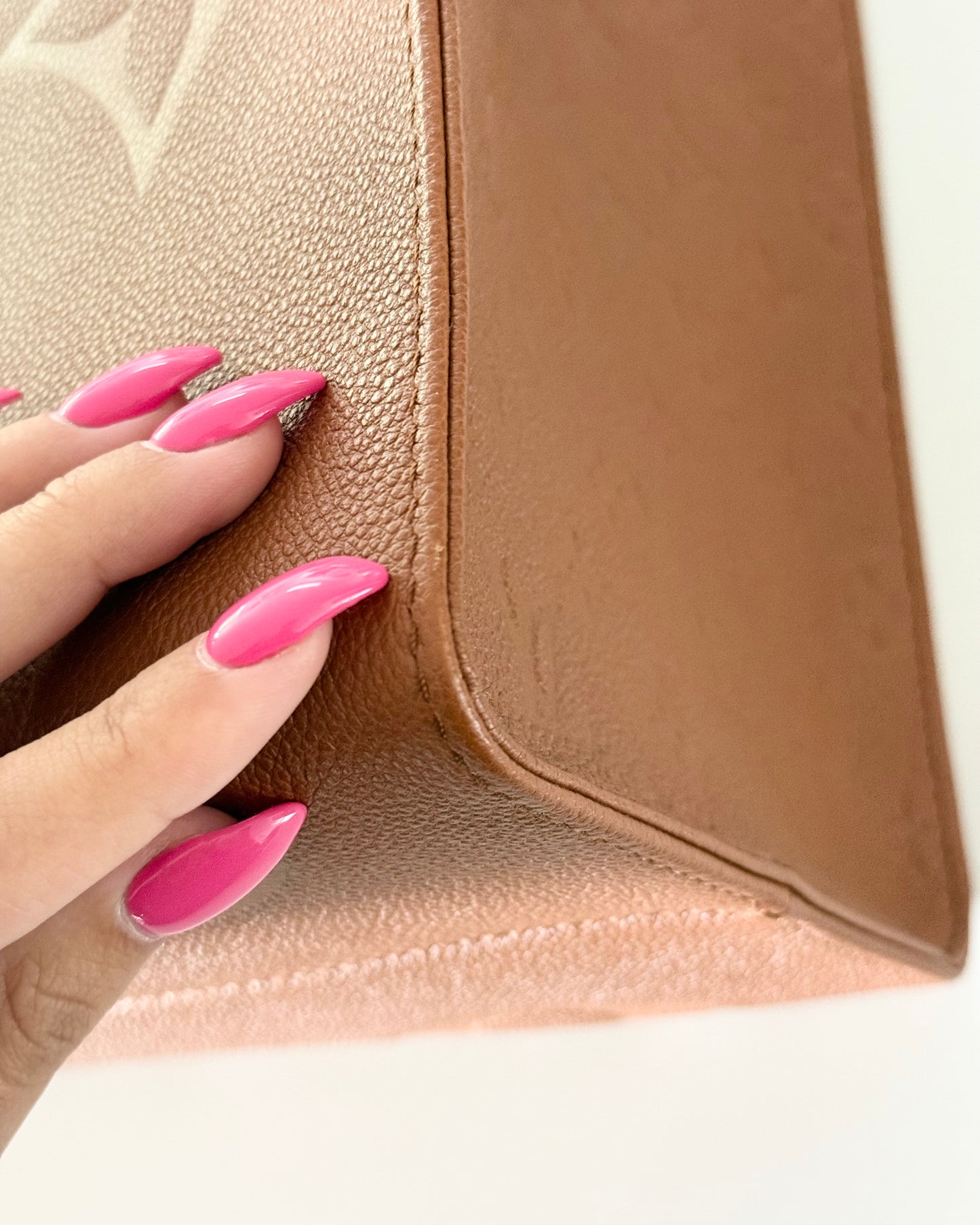 Louis Vuitton Limited Edition Cognac Empreinte Leather Onthego GM