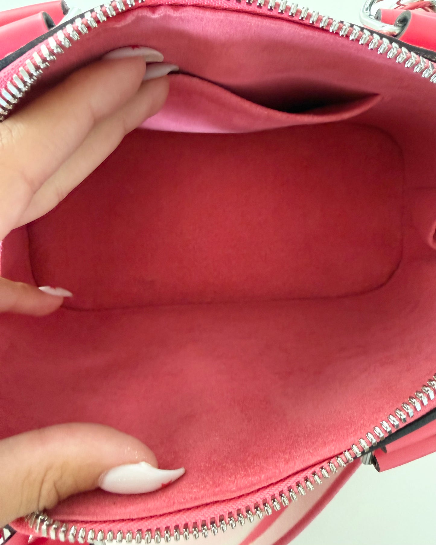 Louis Vuitton Pink Epi Leather Alma BB
