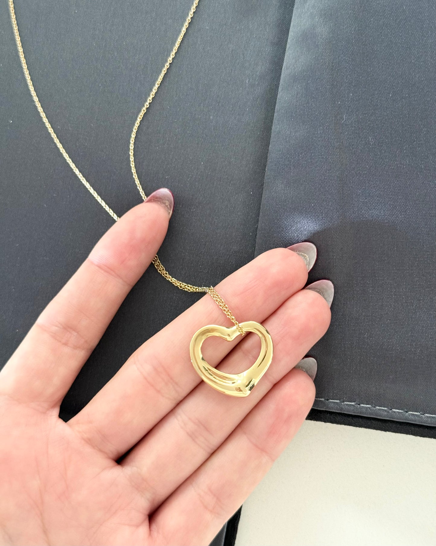 Tiffany 18k Yellow Gold Elsa Peretti 22MM Necklace