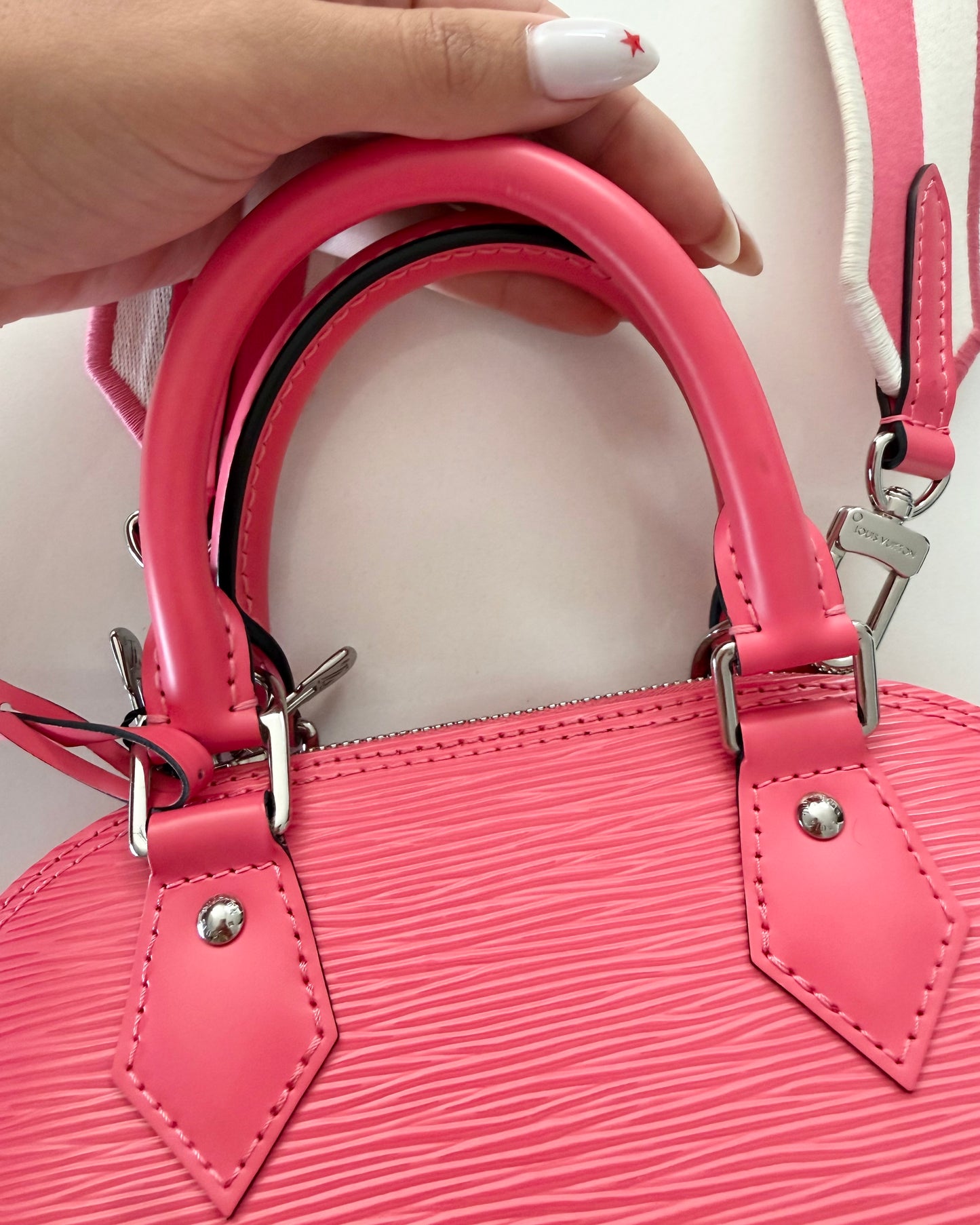 Louis Vuitton Pink Epi Leather Alma BB