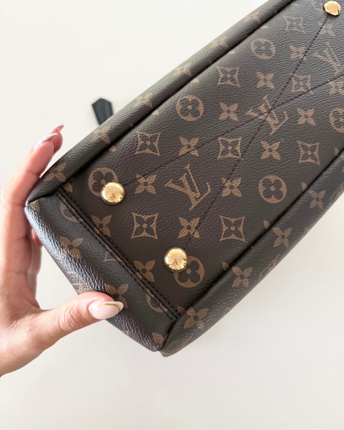 Louis Vuitton Monogram and Black Pallas Shopper Tote from 2016
