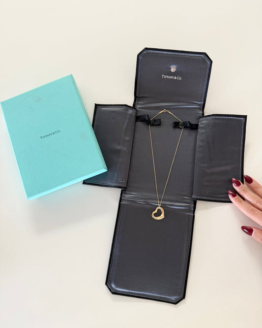 Tiffany 18k Yellow Gold Elsa Peretti 22MM Necklace