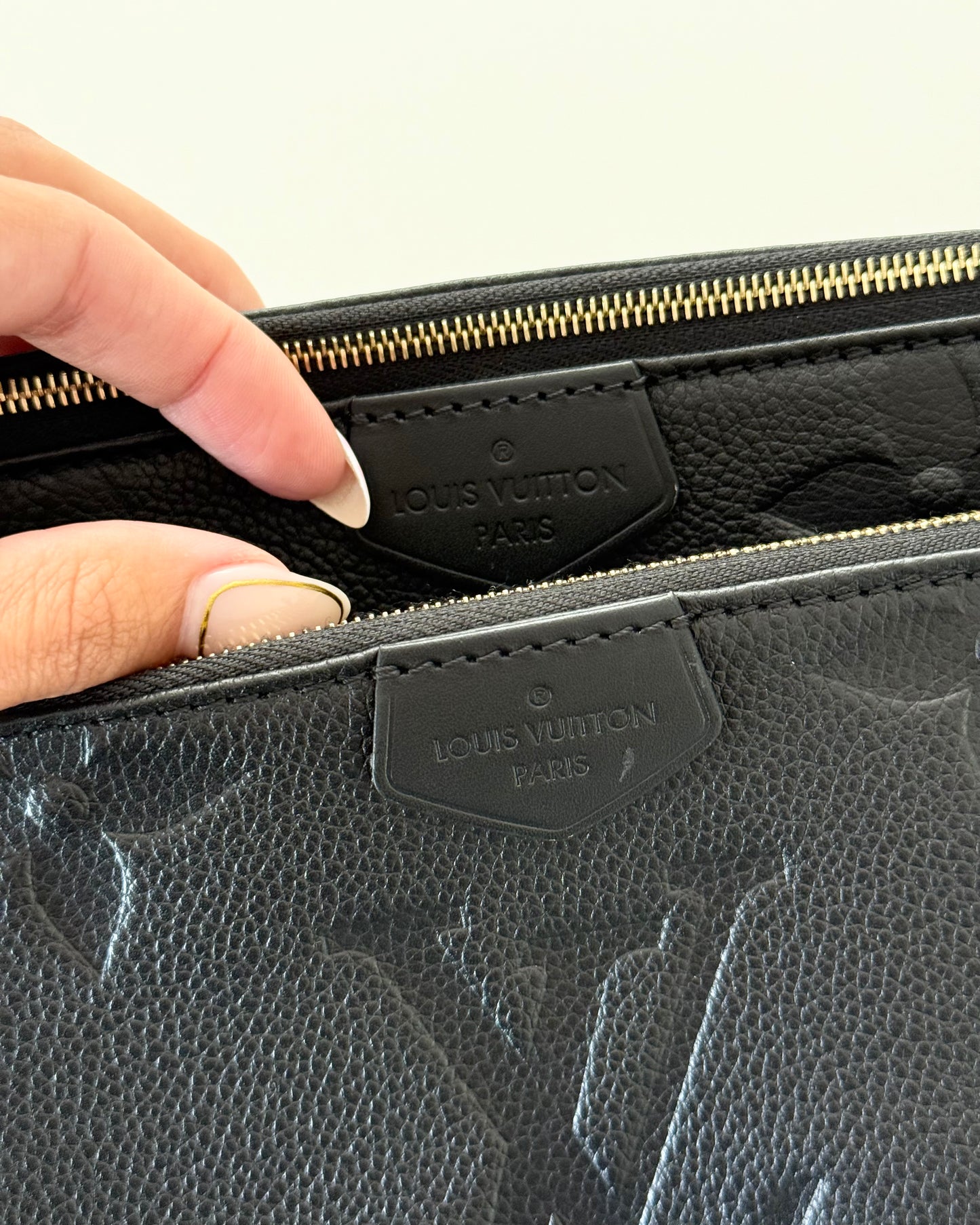 Louis Vuitton Black Monogram Empreinte Leather Multi Pochette Accessories