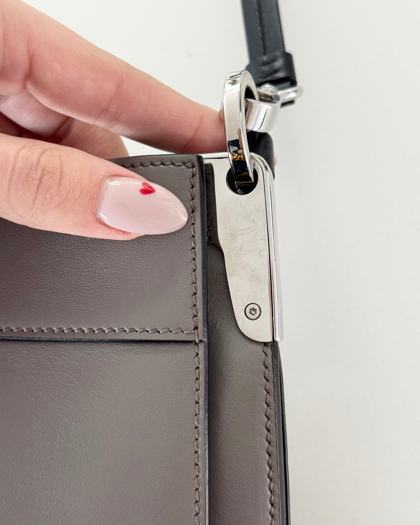 Prada Light Grey Margit Shoulder Bag