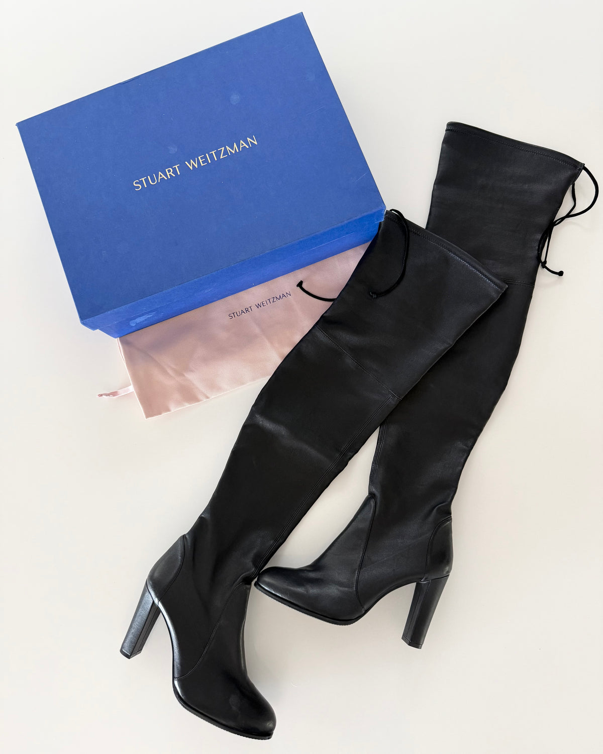 Stuart Weitzman Black Highland Over the Knee Boots Size 40.5/10