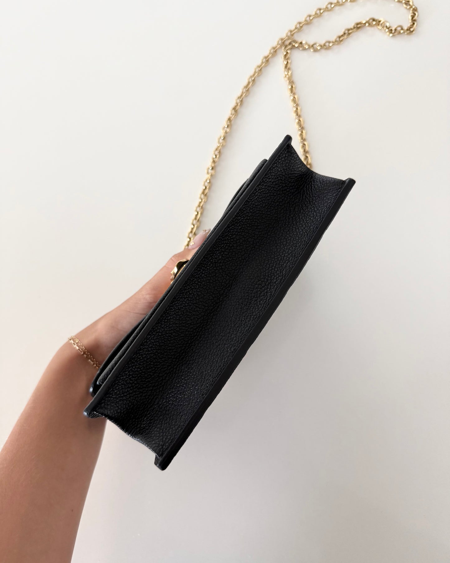 Louis Vuitton Black Empreinte Vavin Wallet on Chain