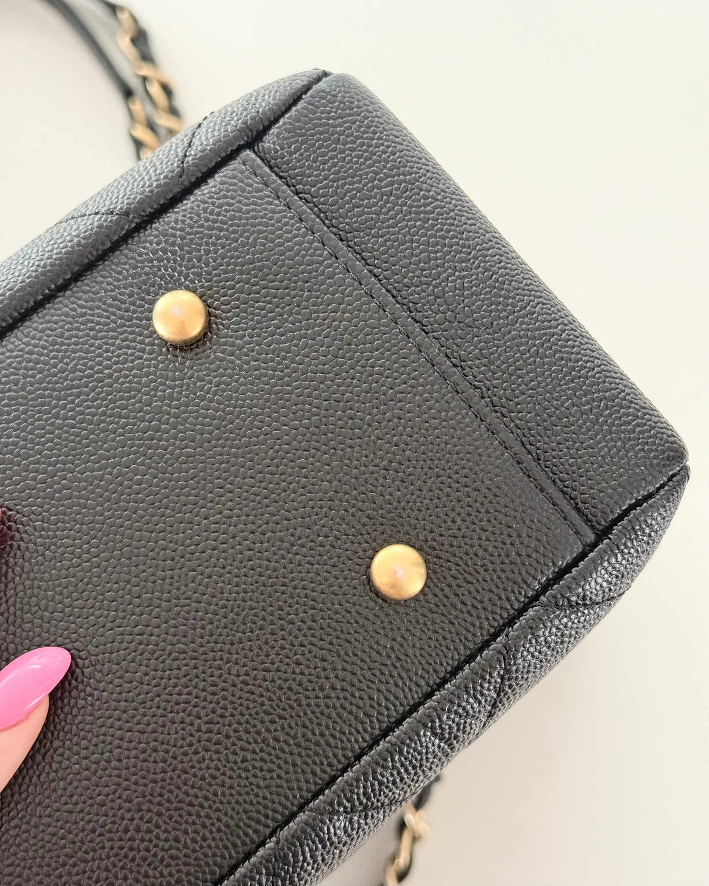 Chanel Black Caviar Classic Shopping Tote from 2022