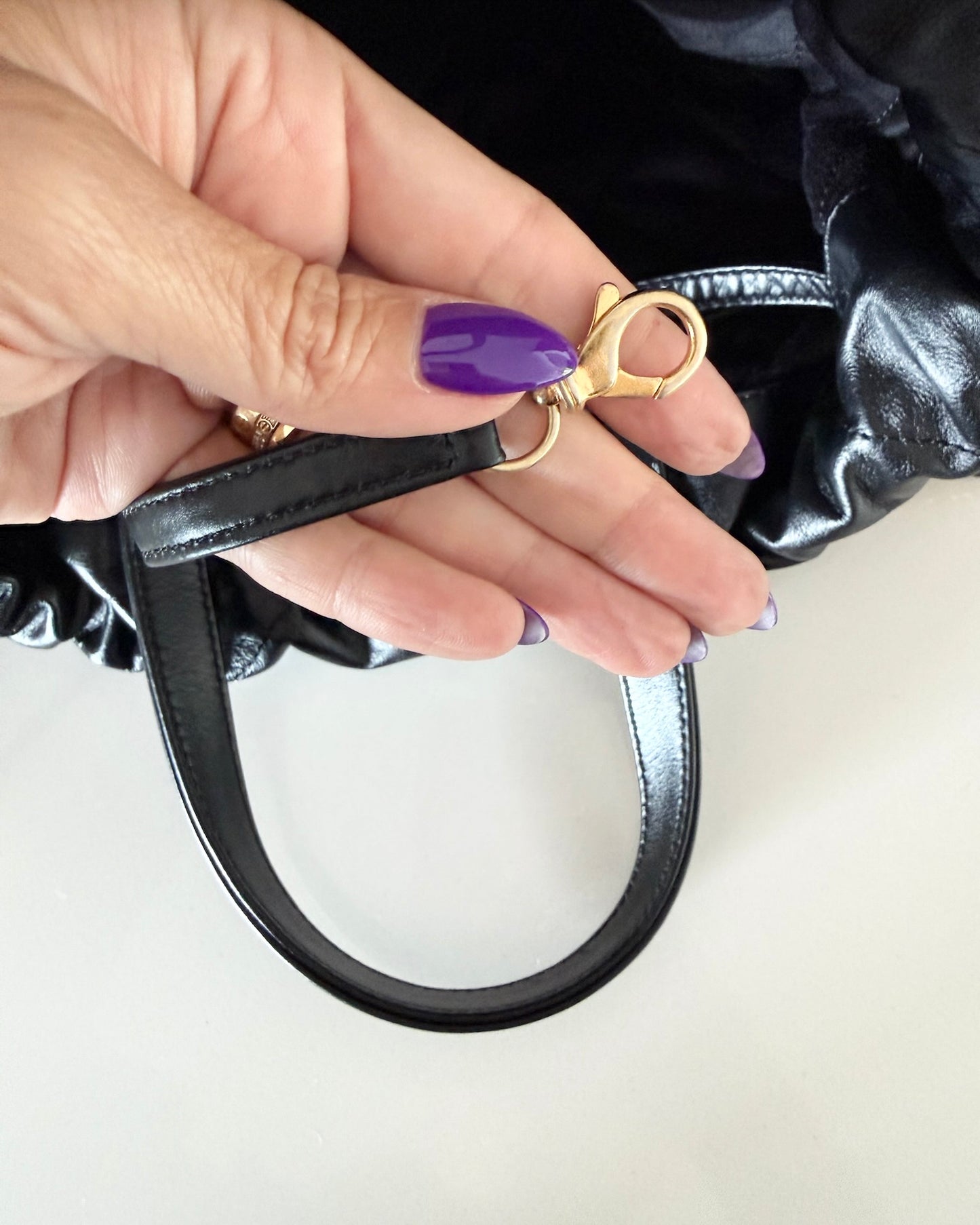Chanel Black Leather 22 Backpack