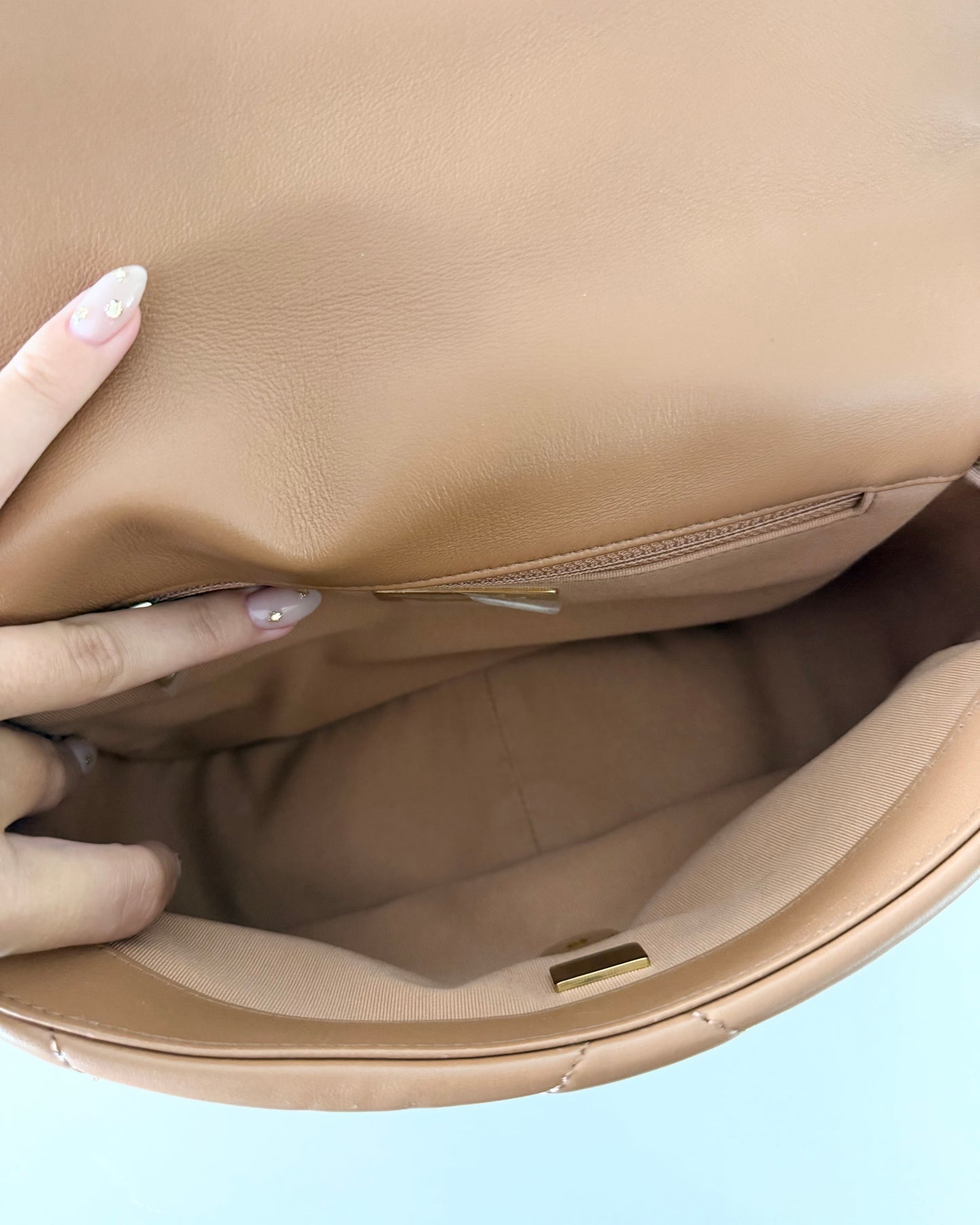 Chanel Carmel Leather Small 19 from 2022