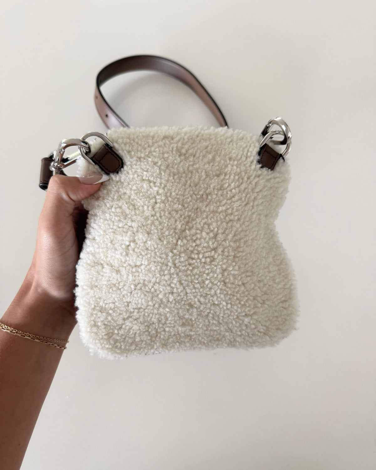 Fendi Shearling Toast Bag
