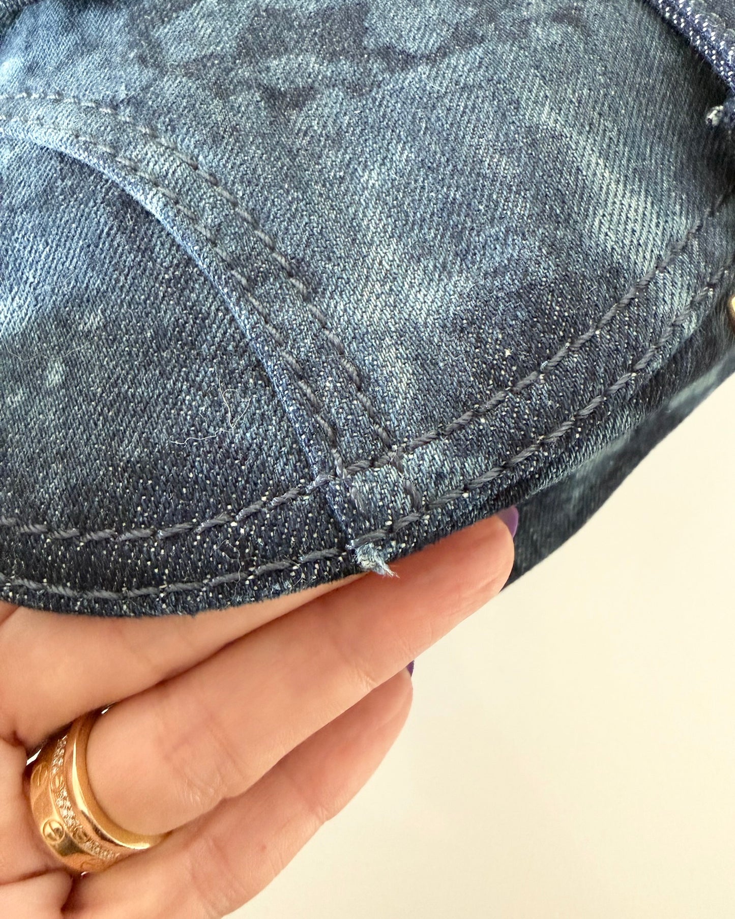 Christian Dior Kaleidoscope Tie Dye Denim Saddle Bag