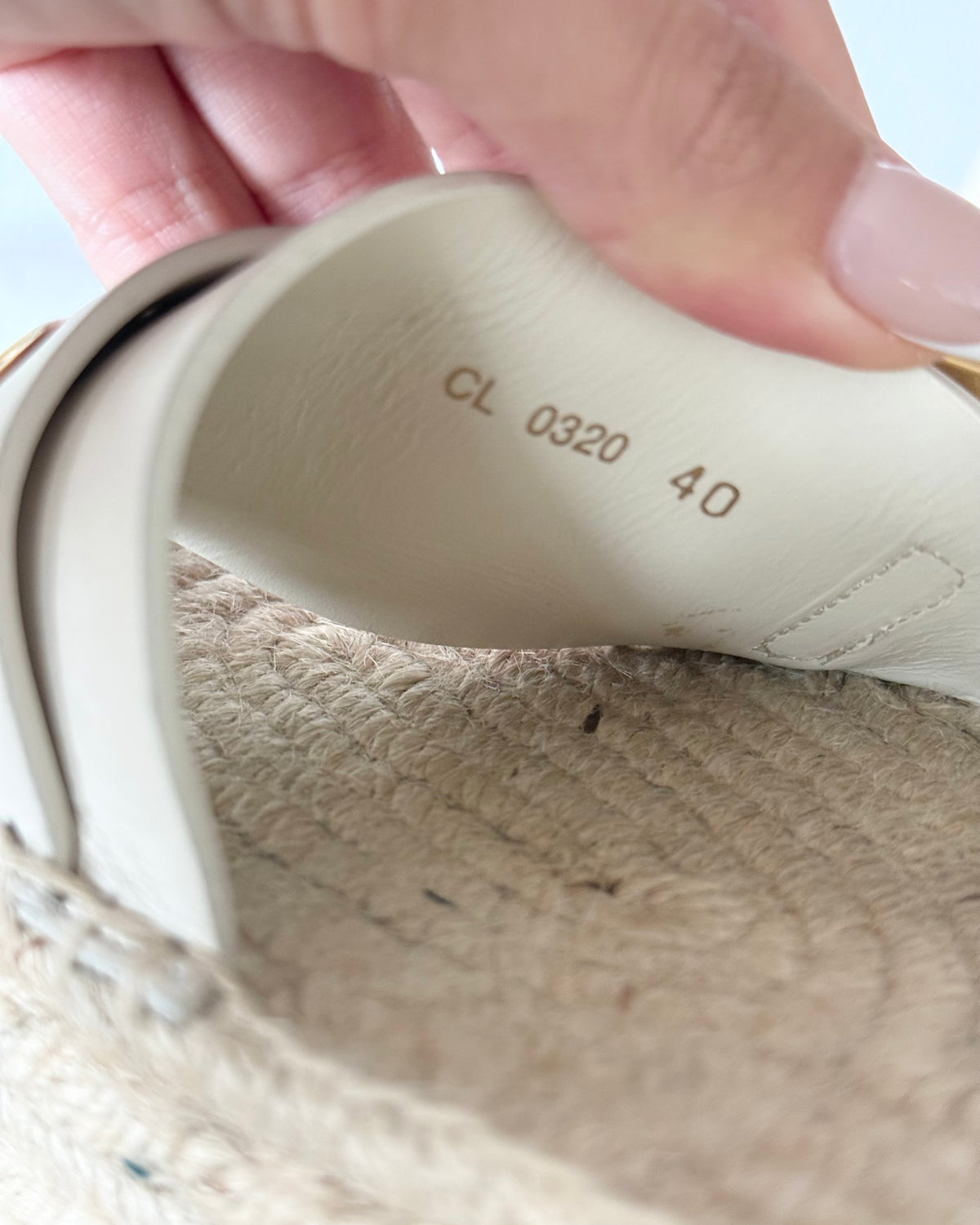 Christian Dior White D-Dior Wedged Platform Ankle Wrap Espadrilles Size 40
