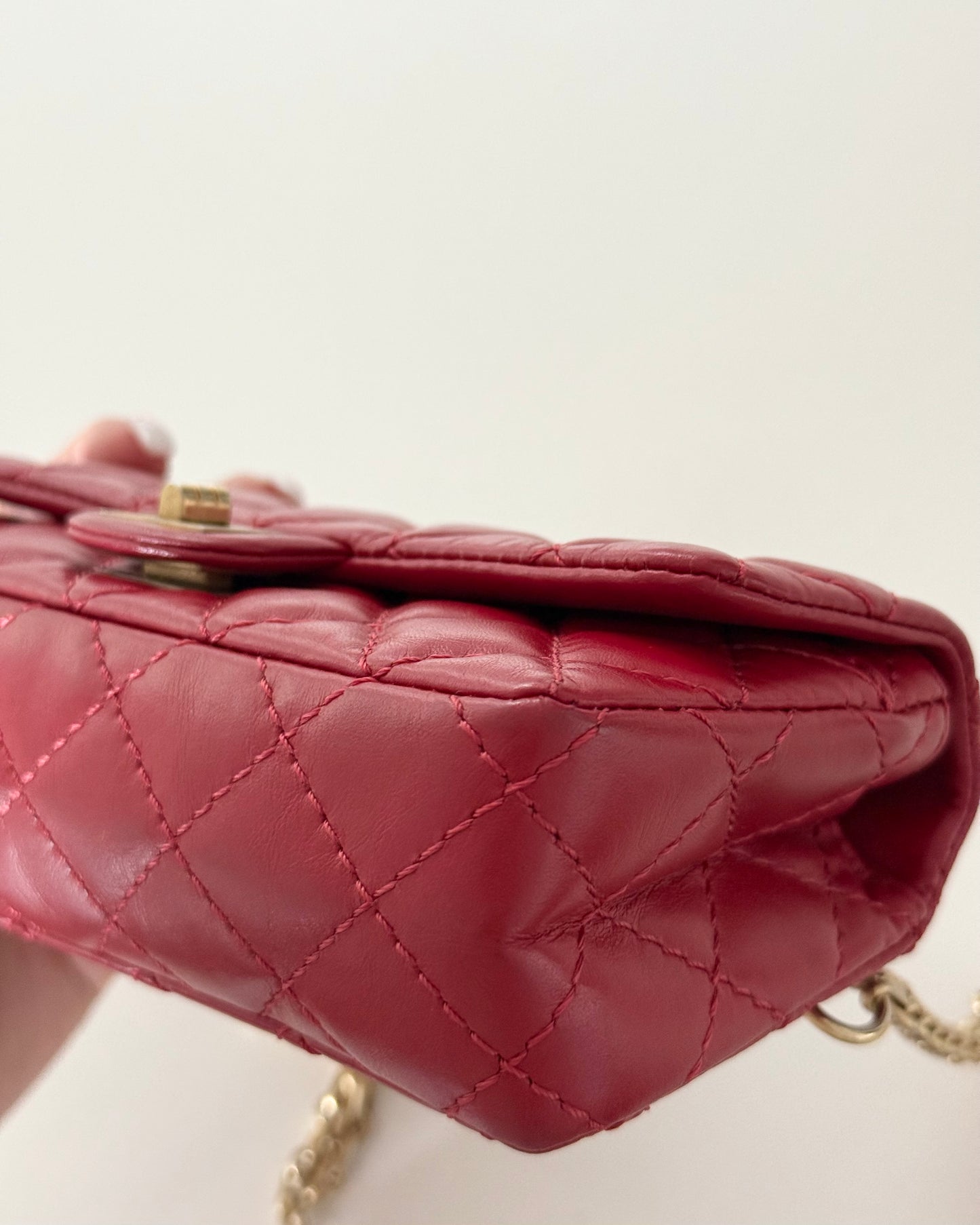 Chanel Red Leather Re-Issue Waist/Belt Bag