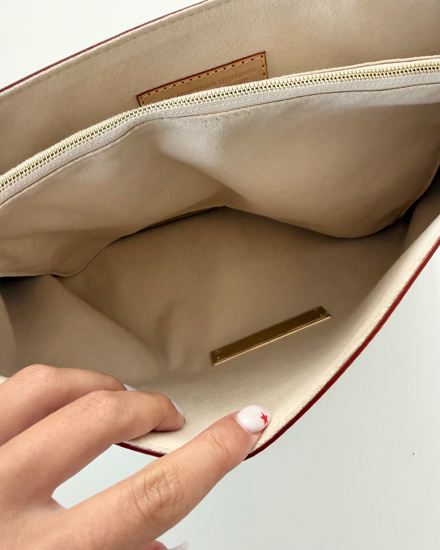 Louis Vuitton x TM White and Multicolor Monogram Dauphine GM Bag