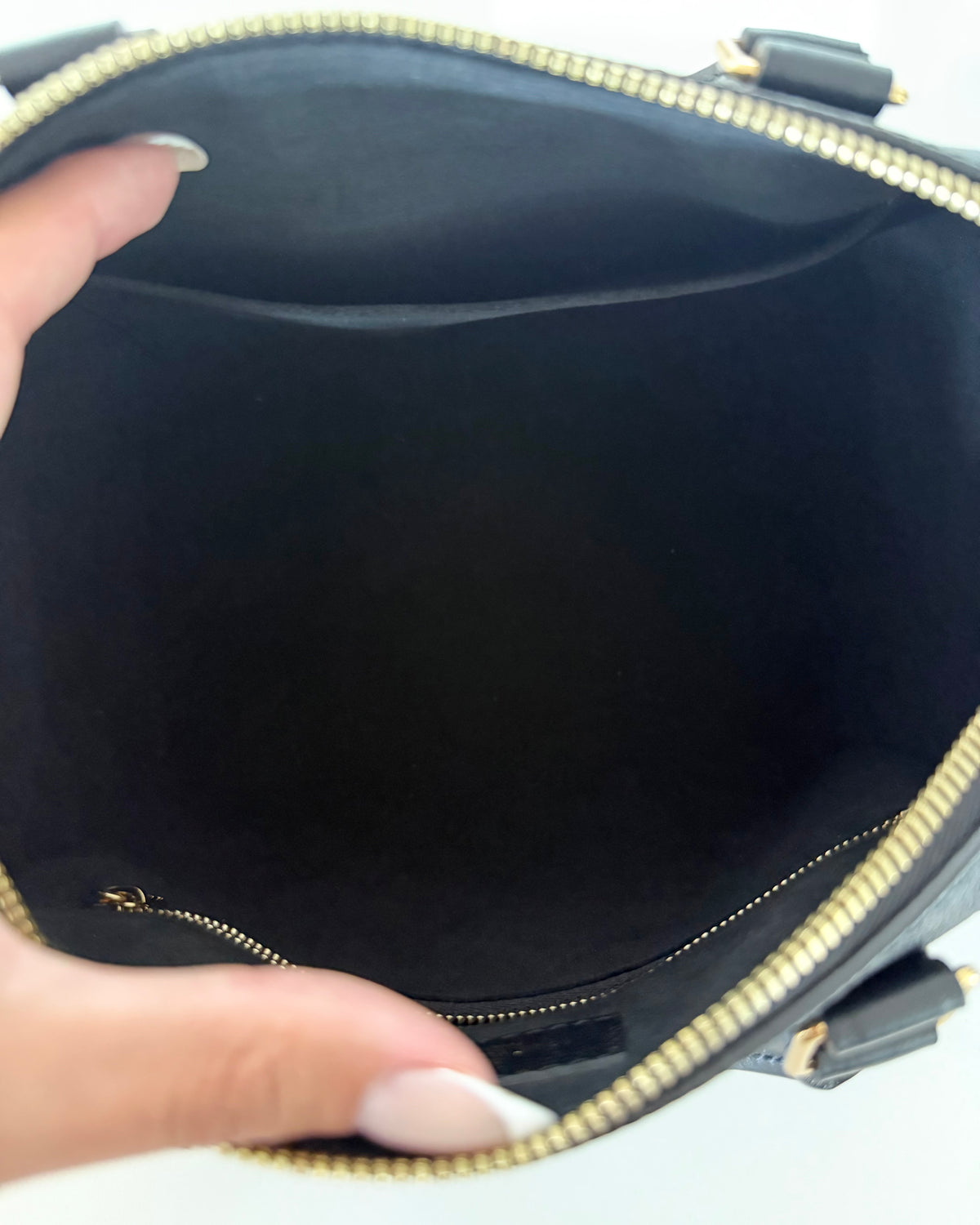 Louis Vuitton Black Monogram Giant Empreinte Leather Speedy 25 NM Bandouliere