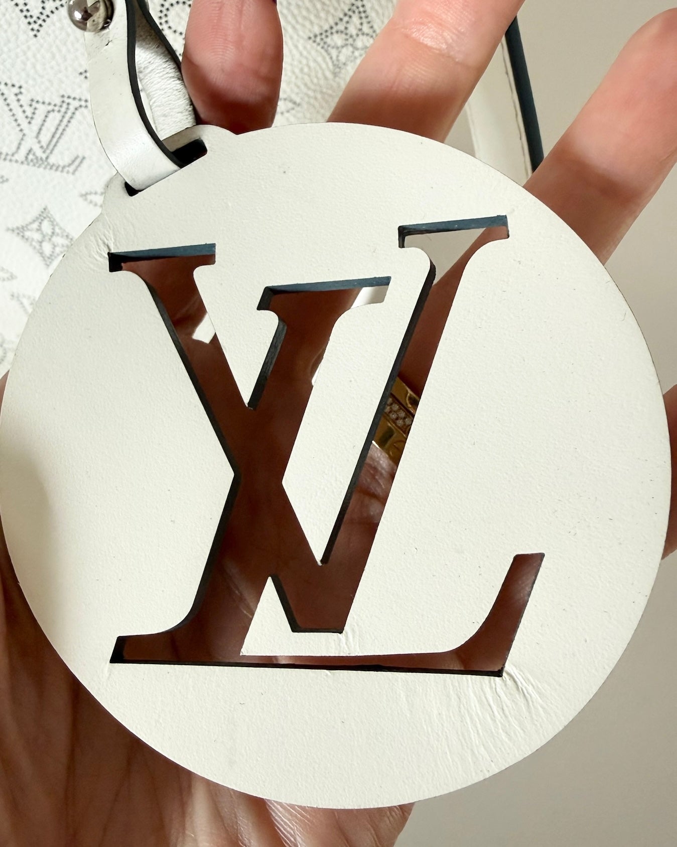 Louis Vuitton Snow White Monogram Mahina Leather Hobo MM