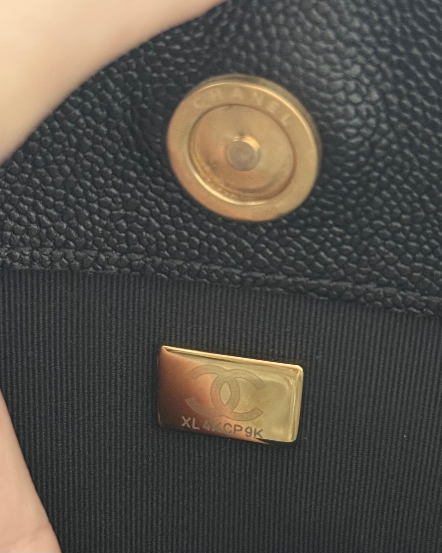 Chanel Black Caviar Classic Shopping Tote from 2022