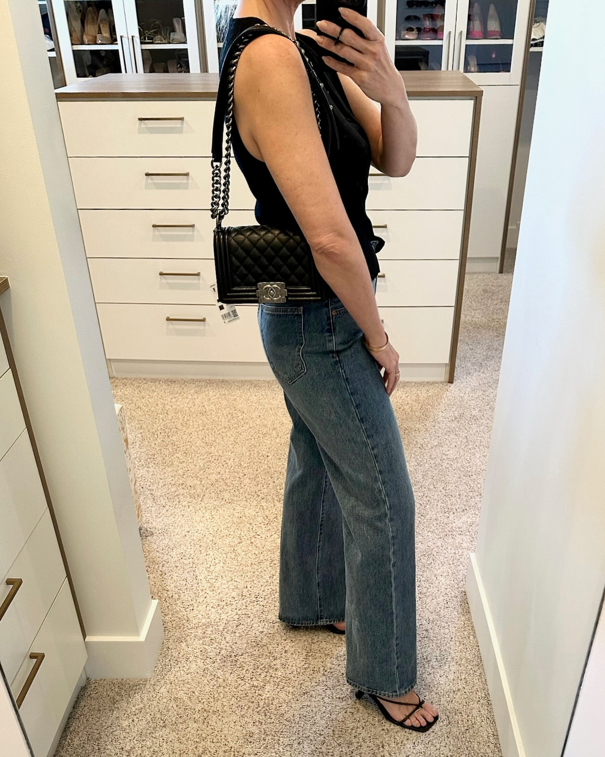 Chanel Black Caviar Small Boy Bag