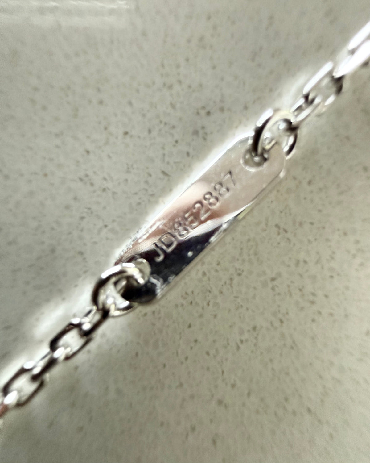 Van Cleef and Arpels 18k White Gold and Diamond Sweet Alhambra Pendant Necklace