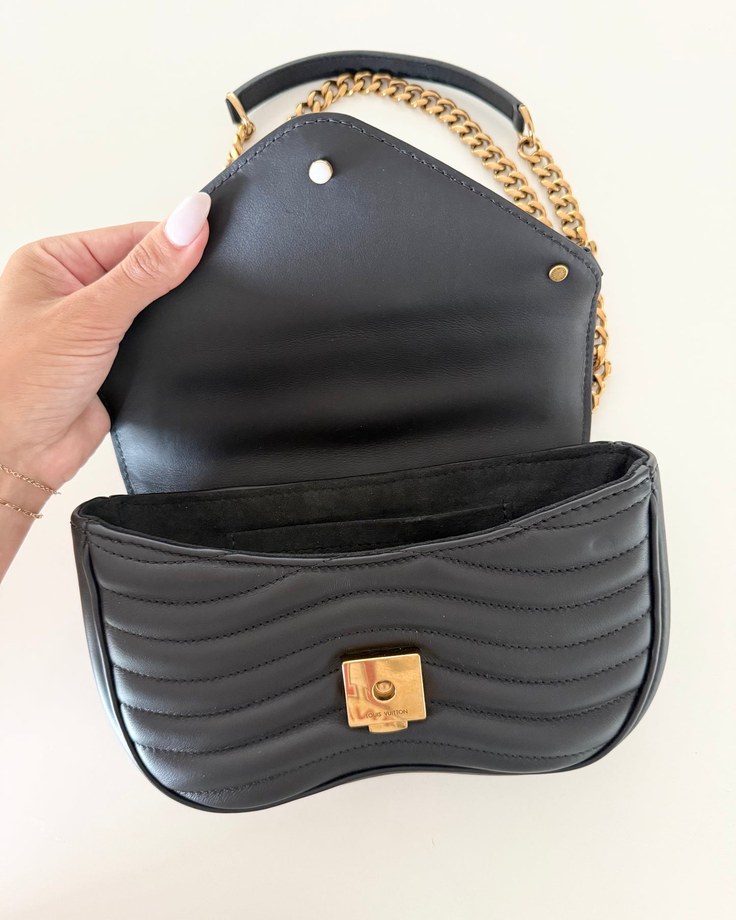 Louis Vuitton Black New Wave Chain PM Bag