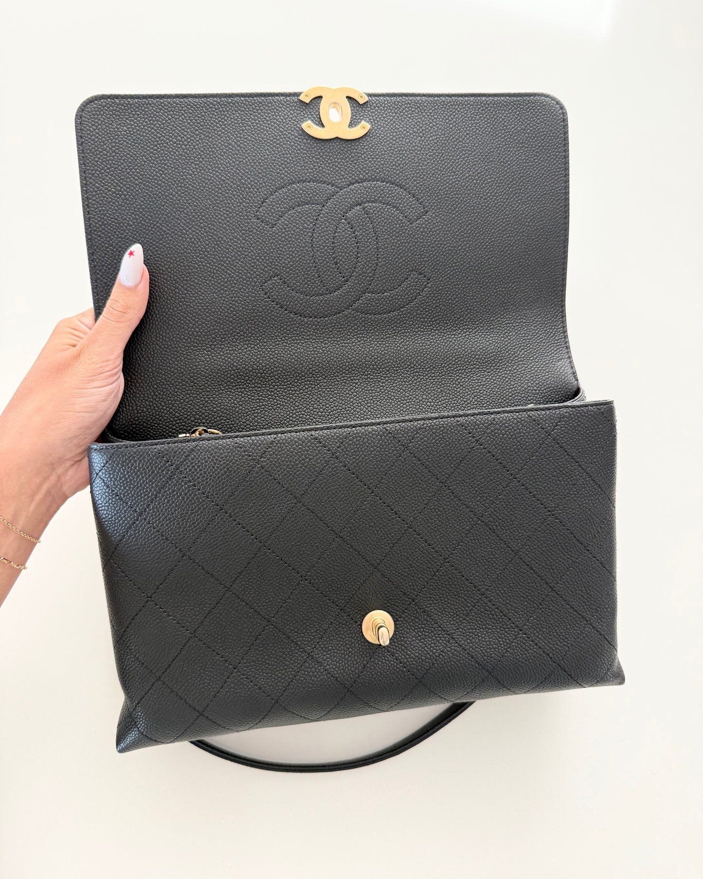 Chanel Black Caviar Medium Chic Affinity Flap Bag