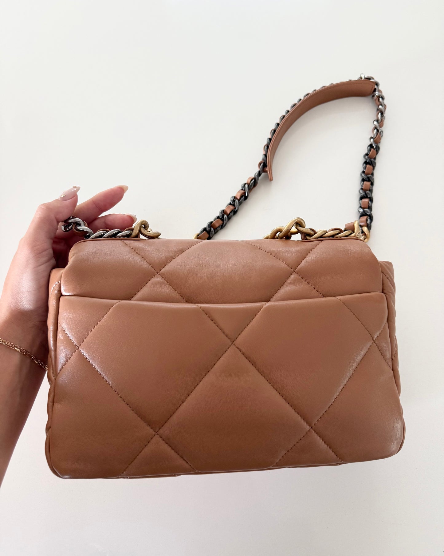 Chanel Carmel Leather Small 19 from 2022