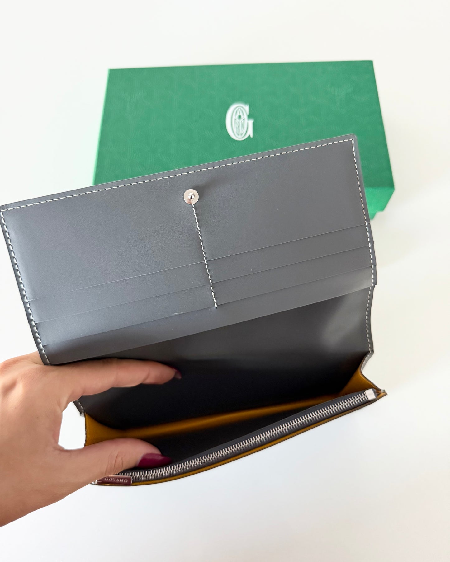 Goyard Grey Richelieu Long Wallet