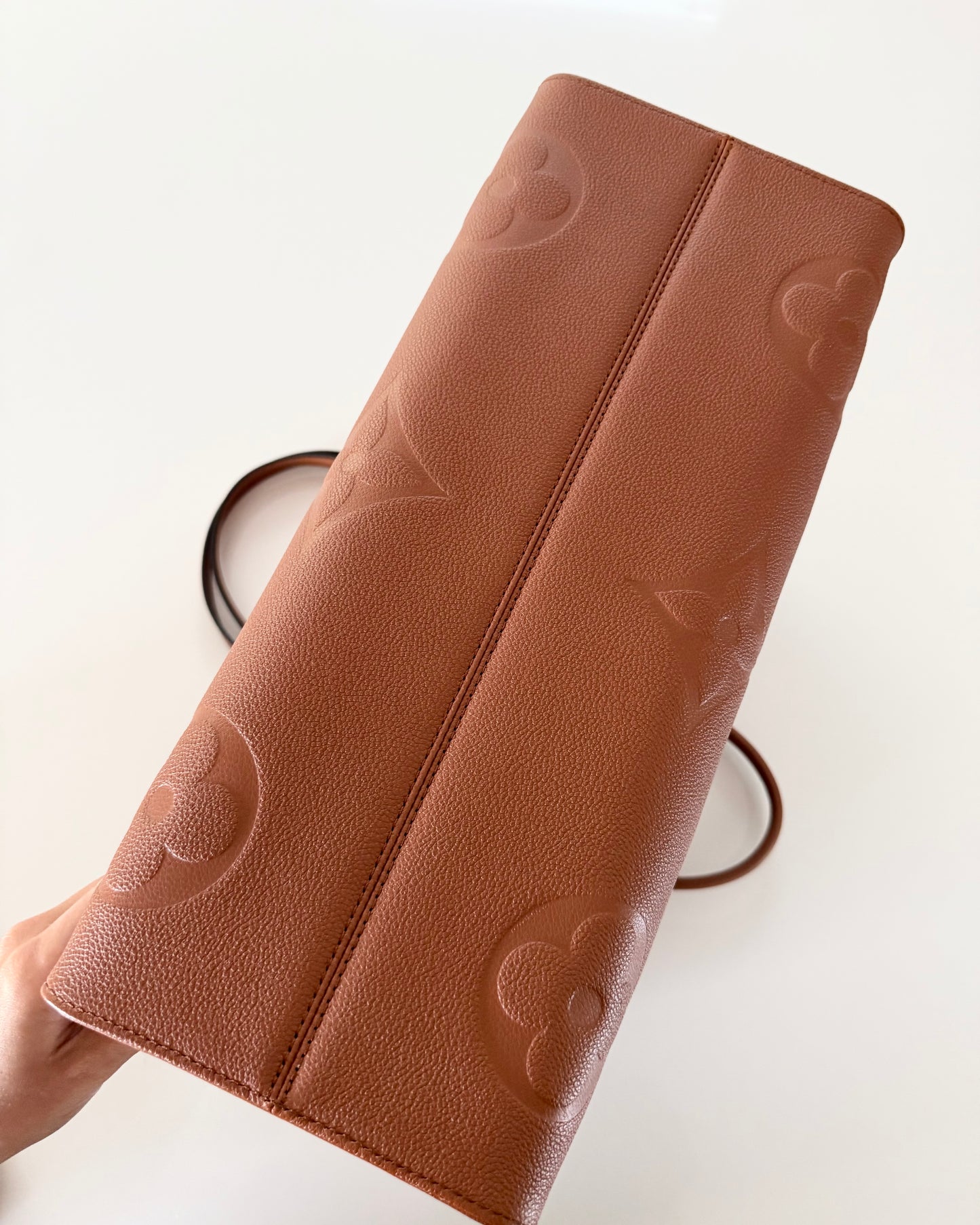 Louis Vuitton Limited Edition Cognac Empreinte Leather Onthego GM