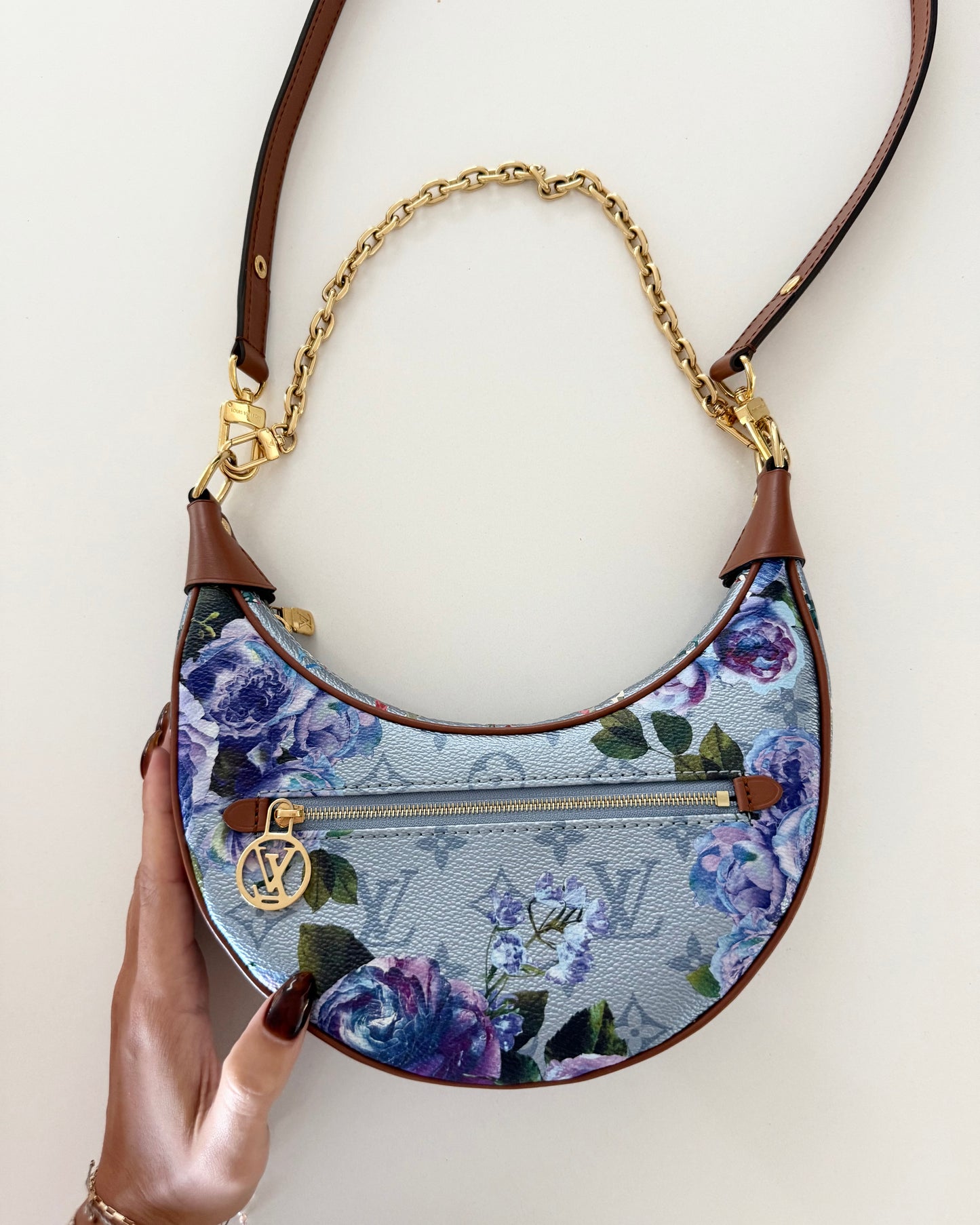 Louis Vuitton  Limited Edition Monogram Metallic Garden Toile Loop PM Bag