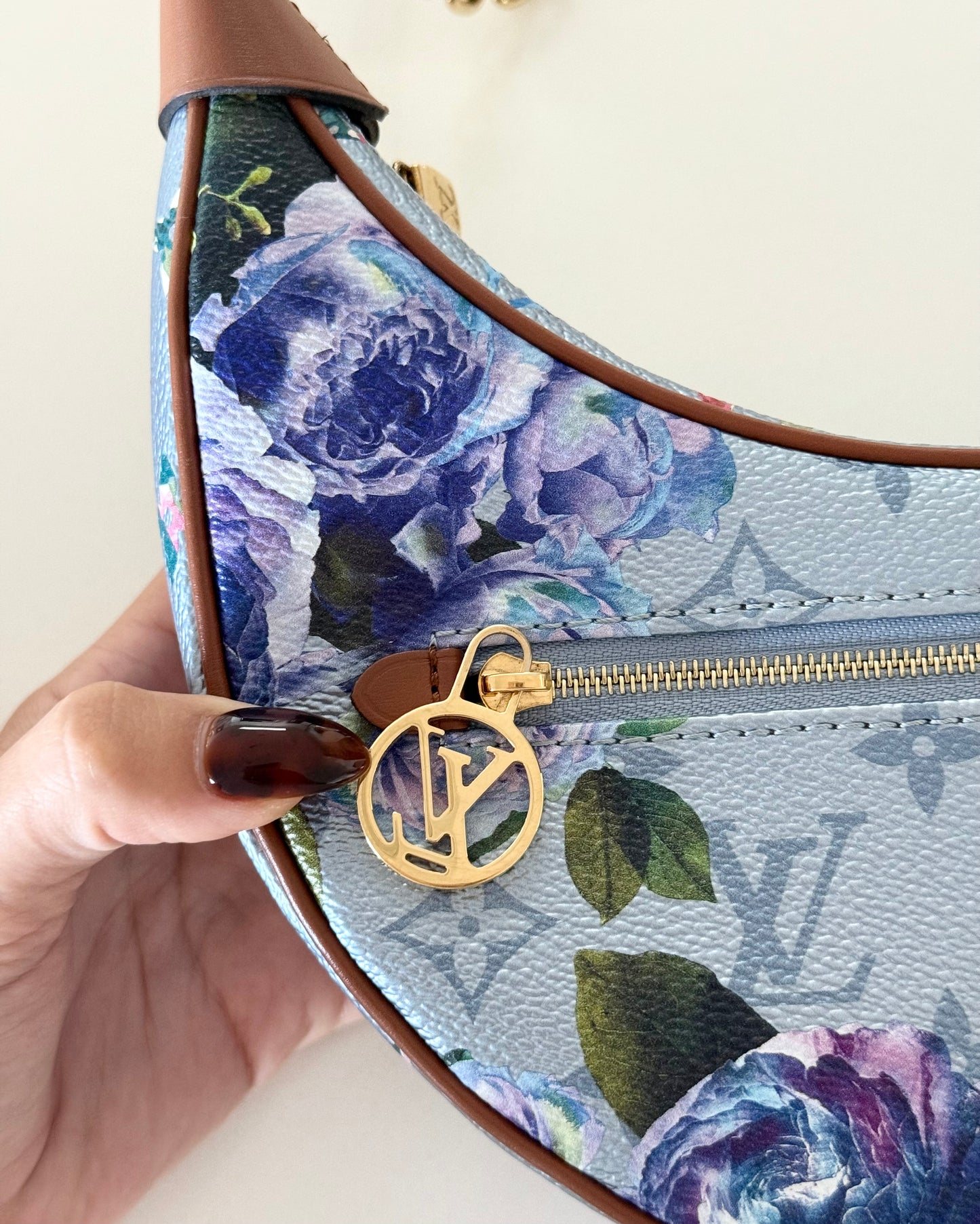 Louis Vuitton  Limited Edition Monogram Metallic Garden Toile Loop PM Bag