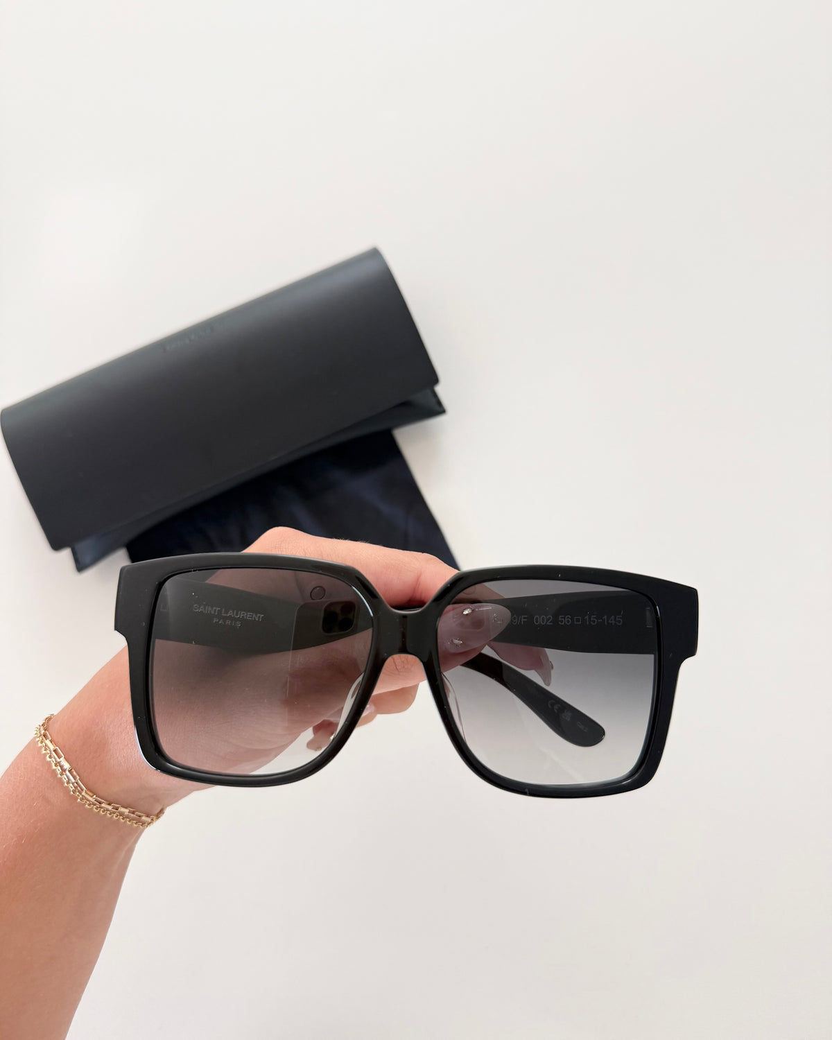 Saint Laurent Black Ombré Lens Sunnies