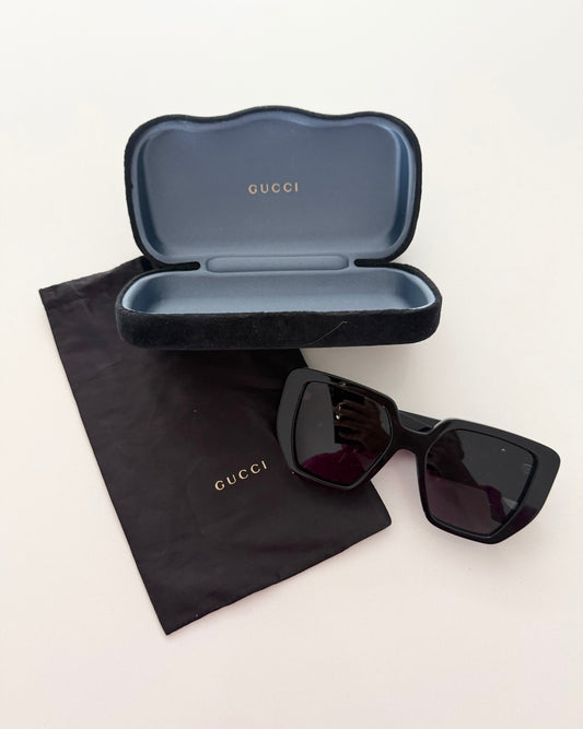 Gucci Black Oversized Marmont Sunglasses