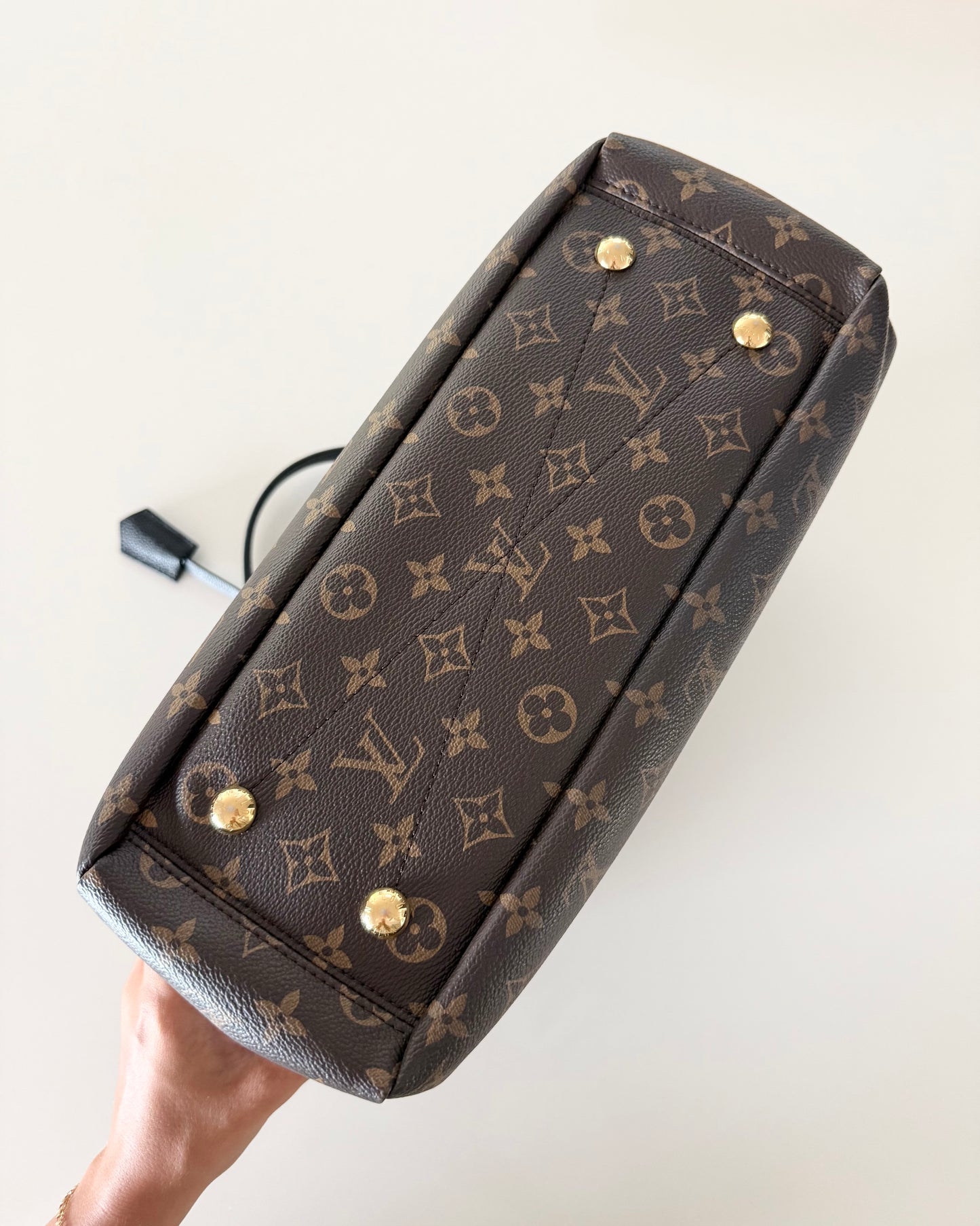 Louis Vuitton Monogram and Black Pallas Shopper Tote from 2016