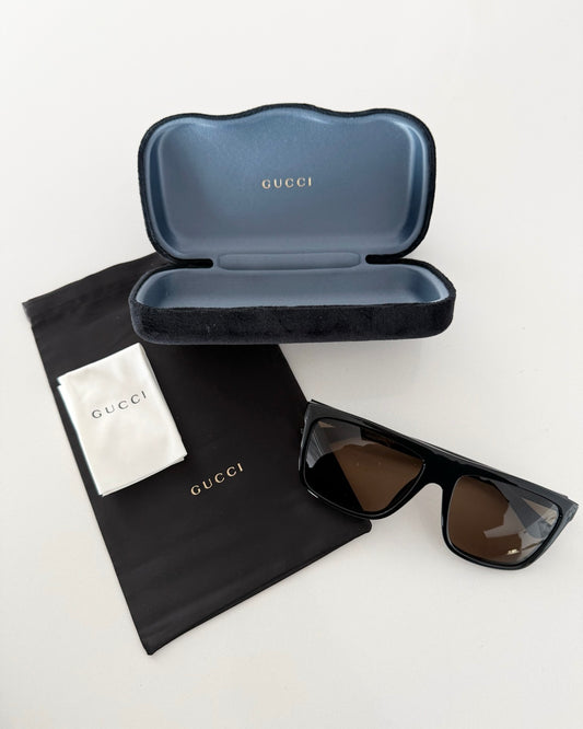 Gucci Black Flat Top Sunglasses