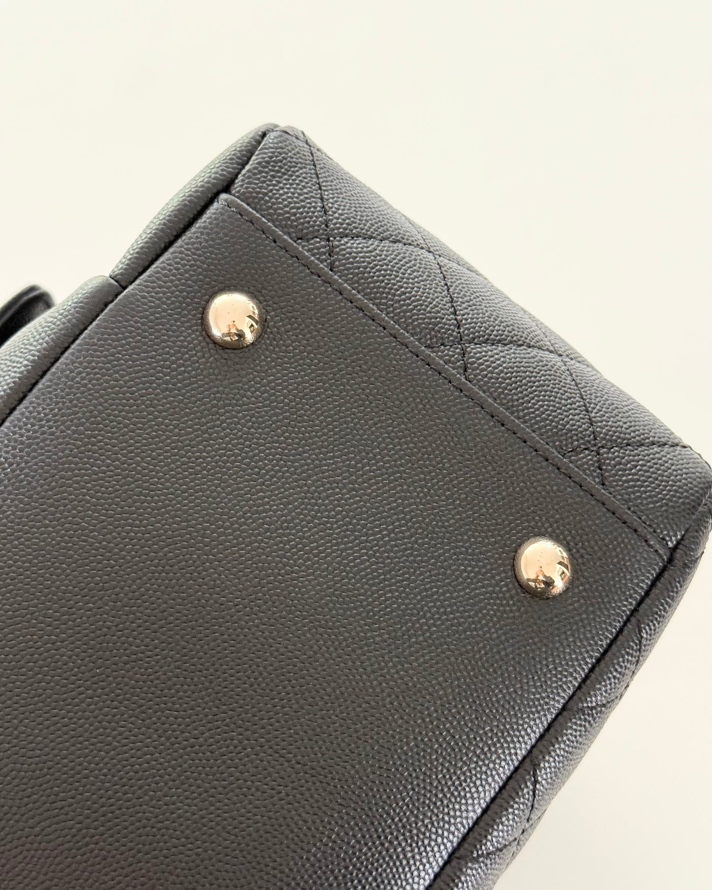 Chanel Black Caviar Front Pocket Large Day Tote