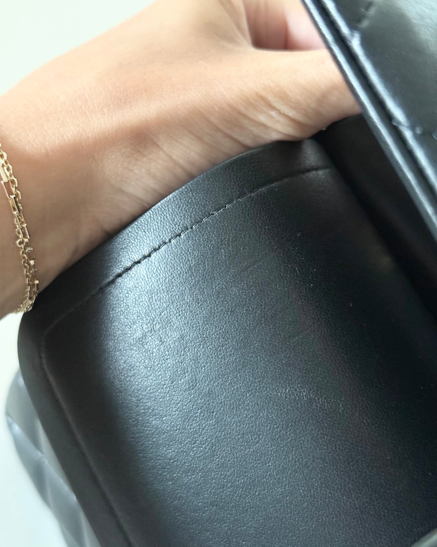 Chanel Black Quilted Lambskin Classic Jumbo