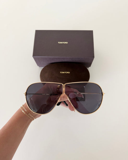 Tom Ford Angled Goldtone Aviators