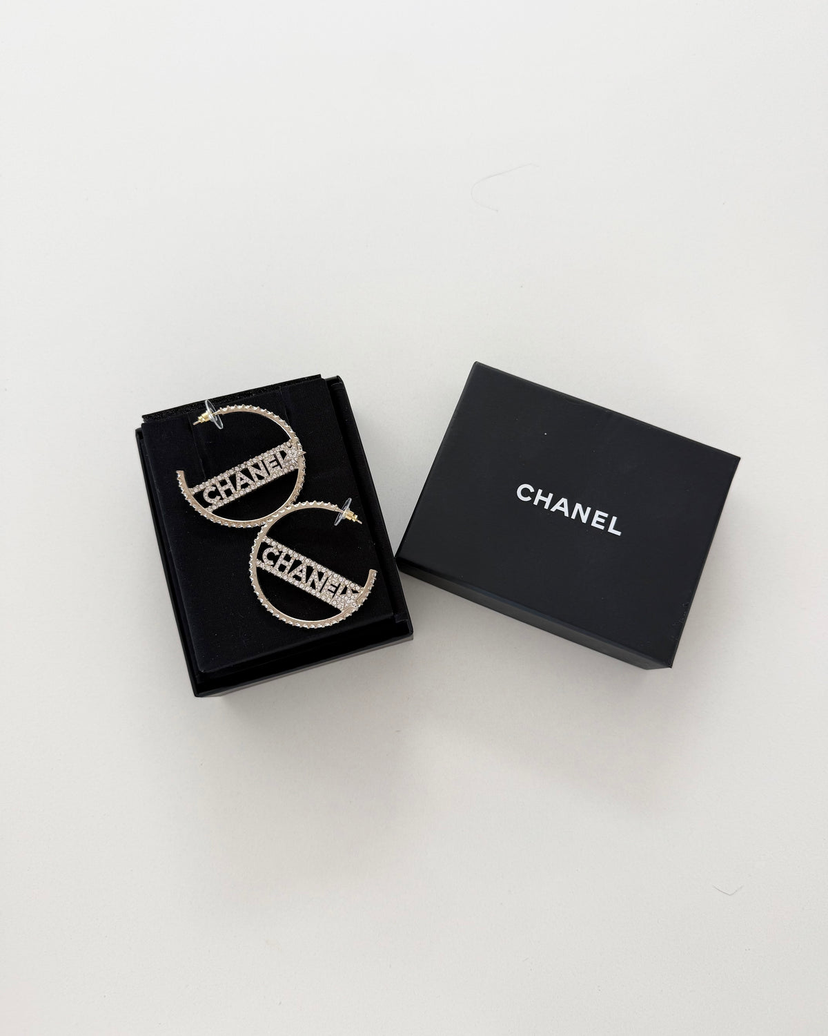 Chanel Goldtone and Crystal CHANEL Star Hoop Earrings from 2022