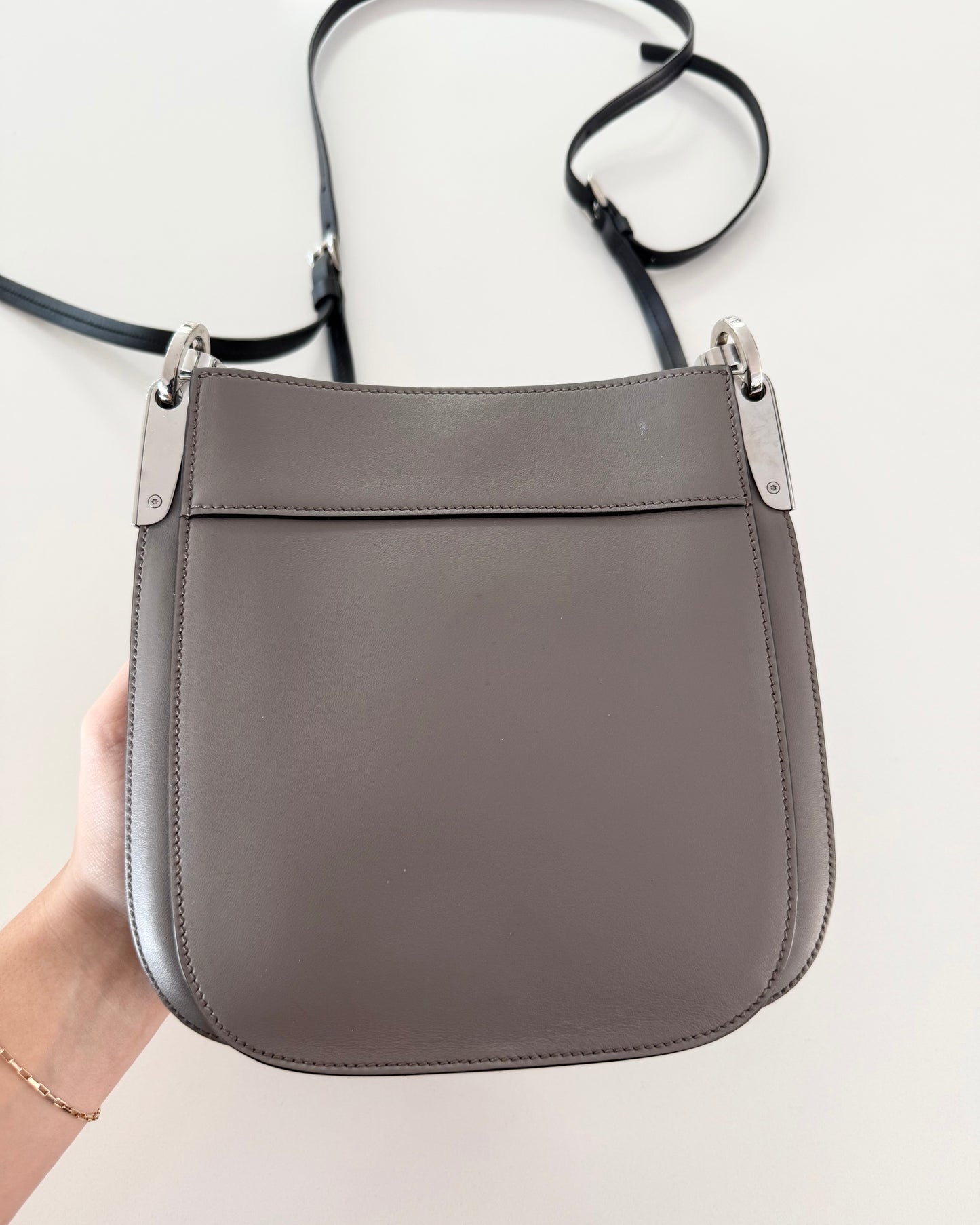 Prada Light Grey Margit Shoulder Bag
