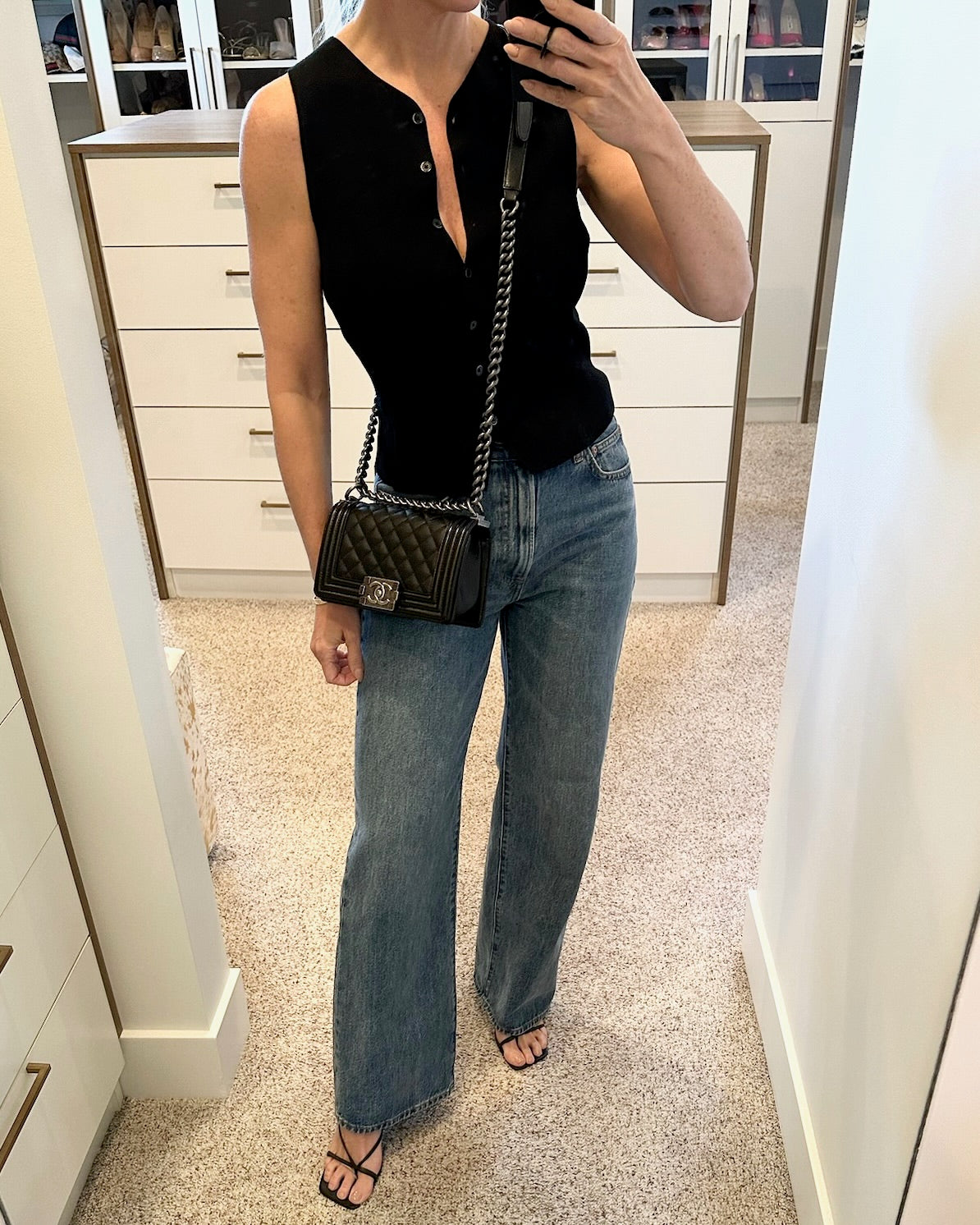 Chanel Black Caviar Small Boy Bag